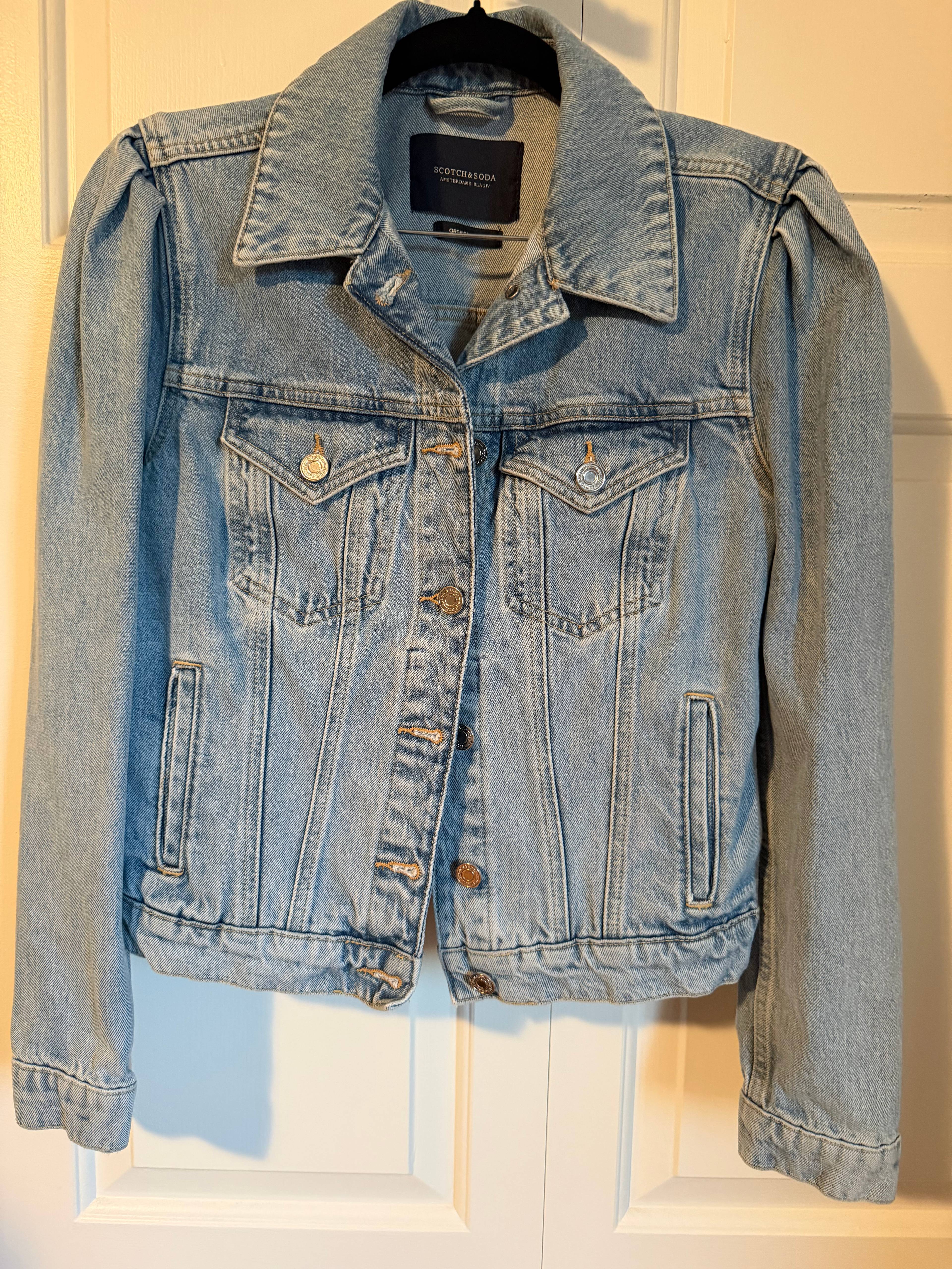 Veste en denim Scotch & Soda bleu - photo originale