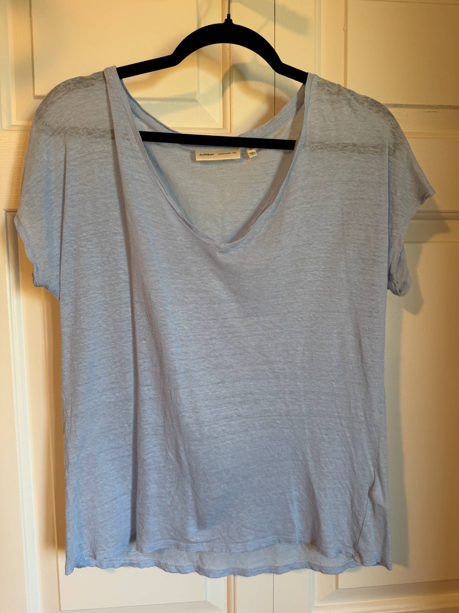 T-shirt InWear bleu en lin - photo originale