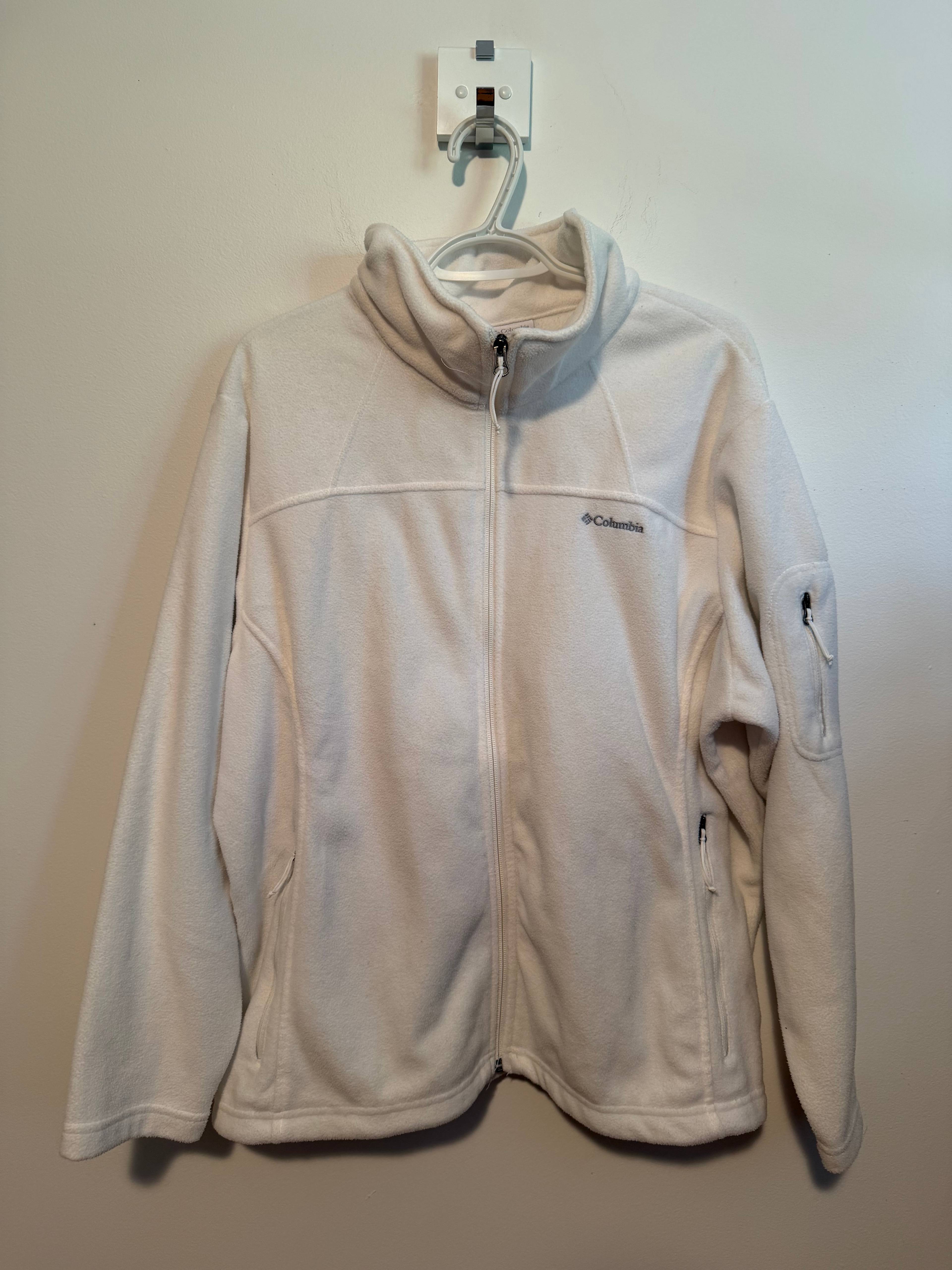 Veste polaire Columbia blanche - photo originale