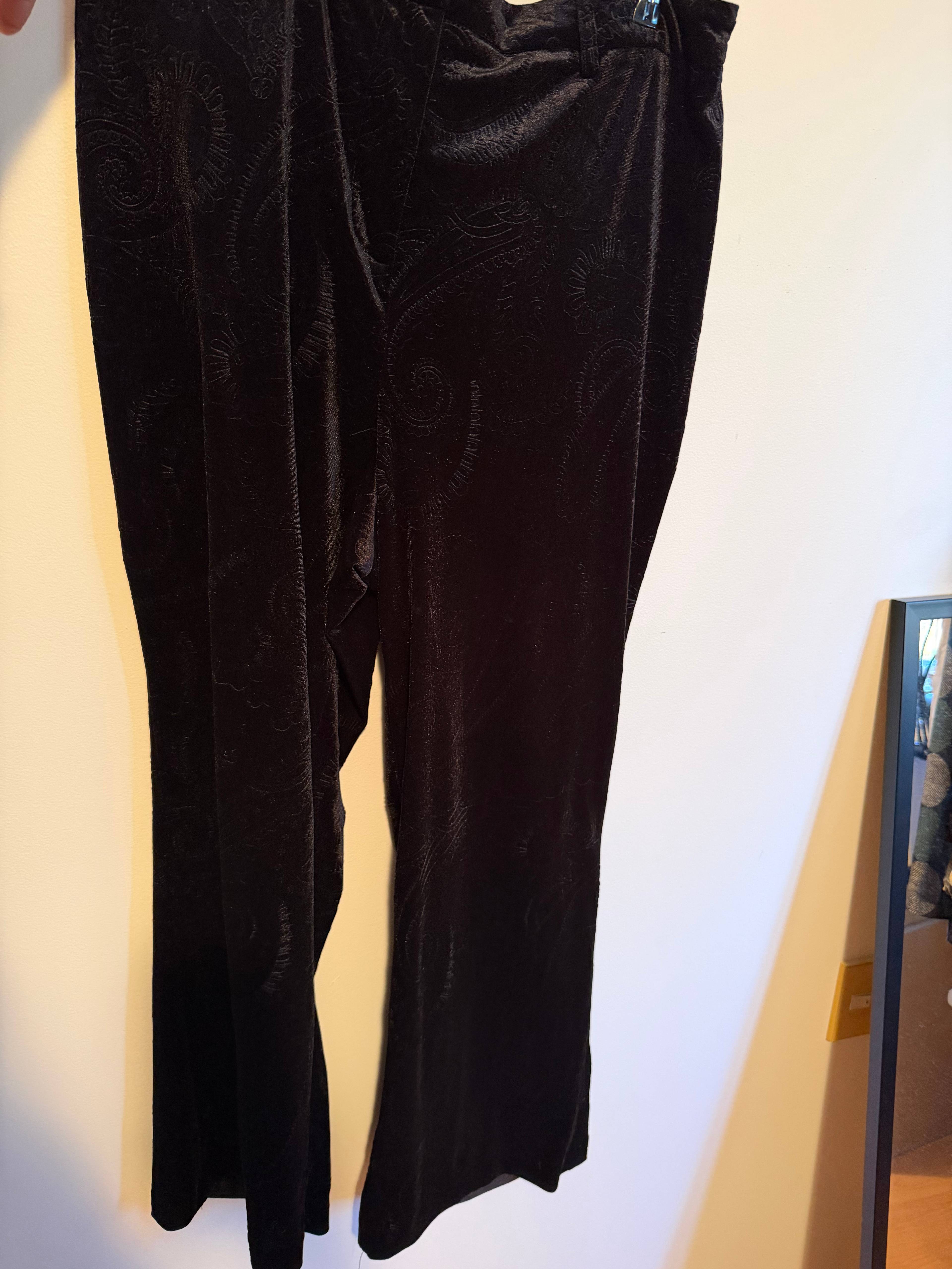 Pantalon en velours noir Dex - photo originale