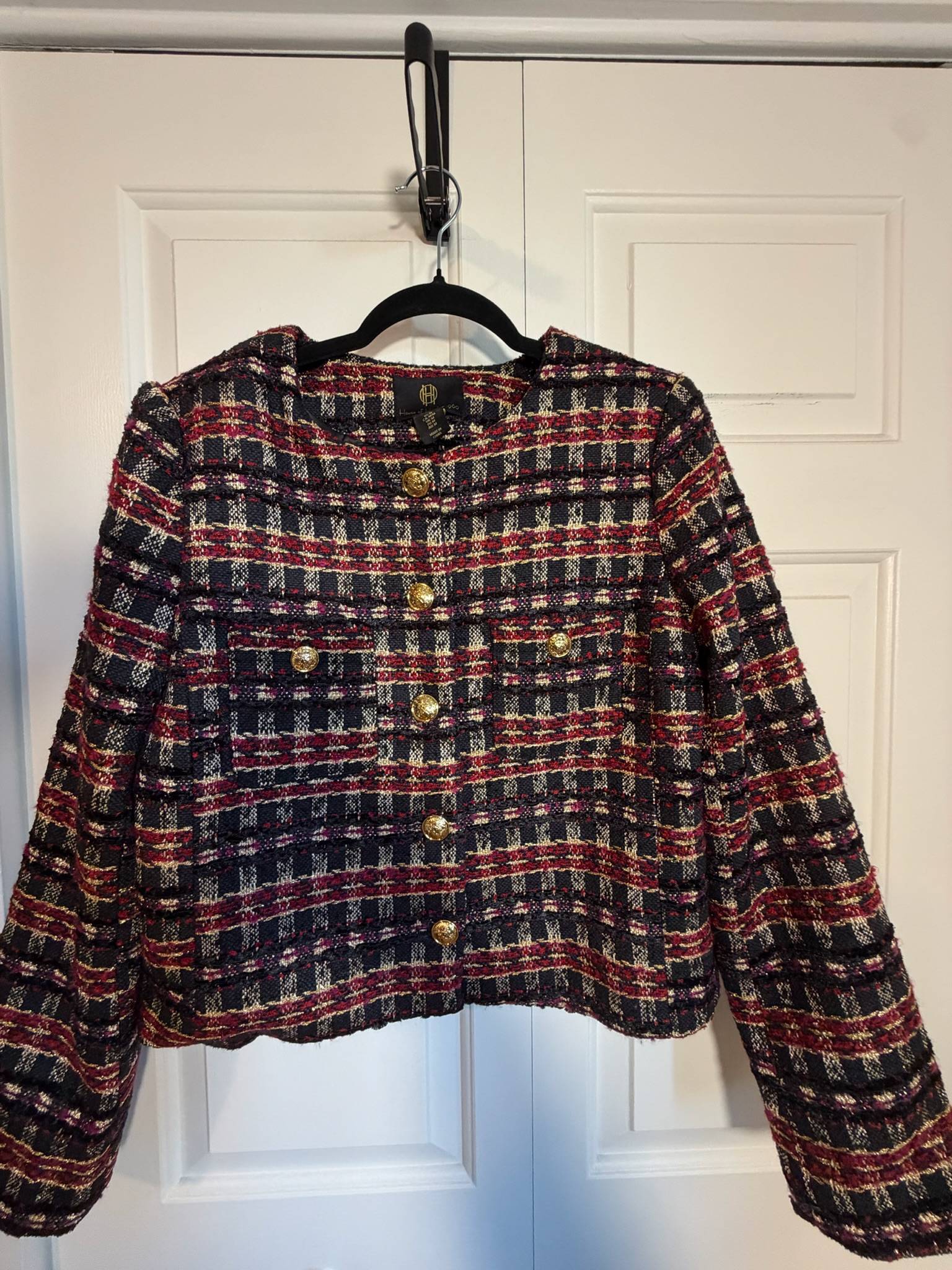 Veste carreaux House of Harlow 1960 multicolore - photo originale