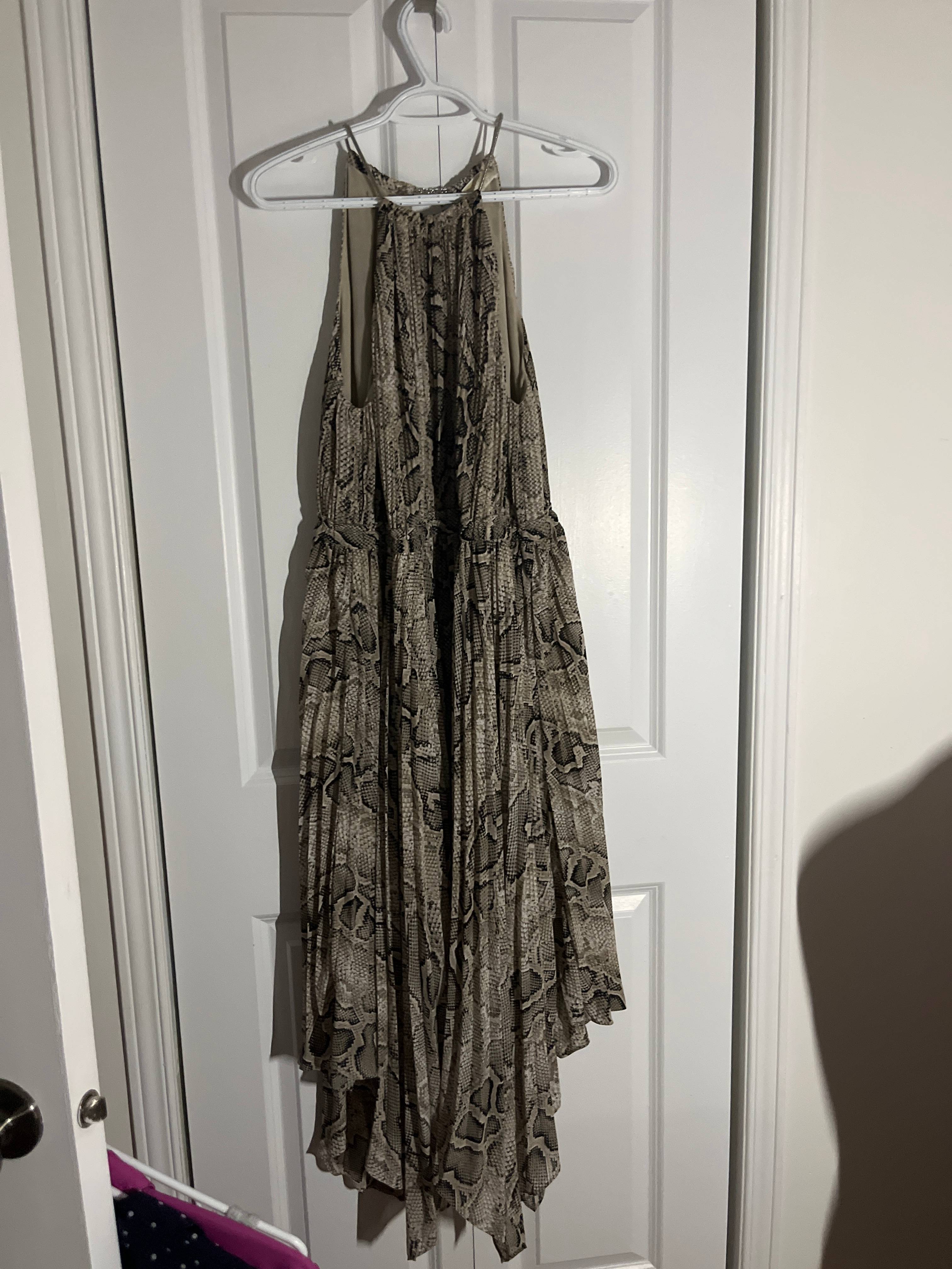 Robe Michael Kors beige motif serpent - photo originale