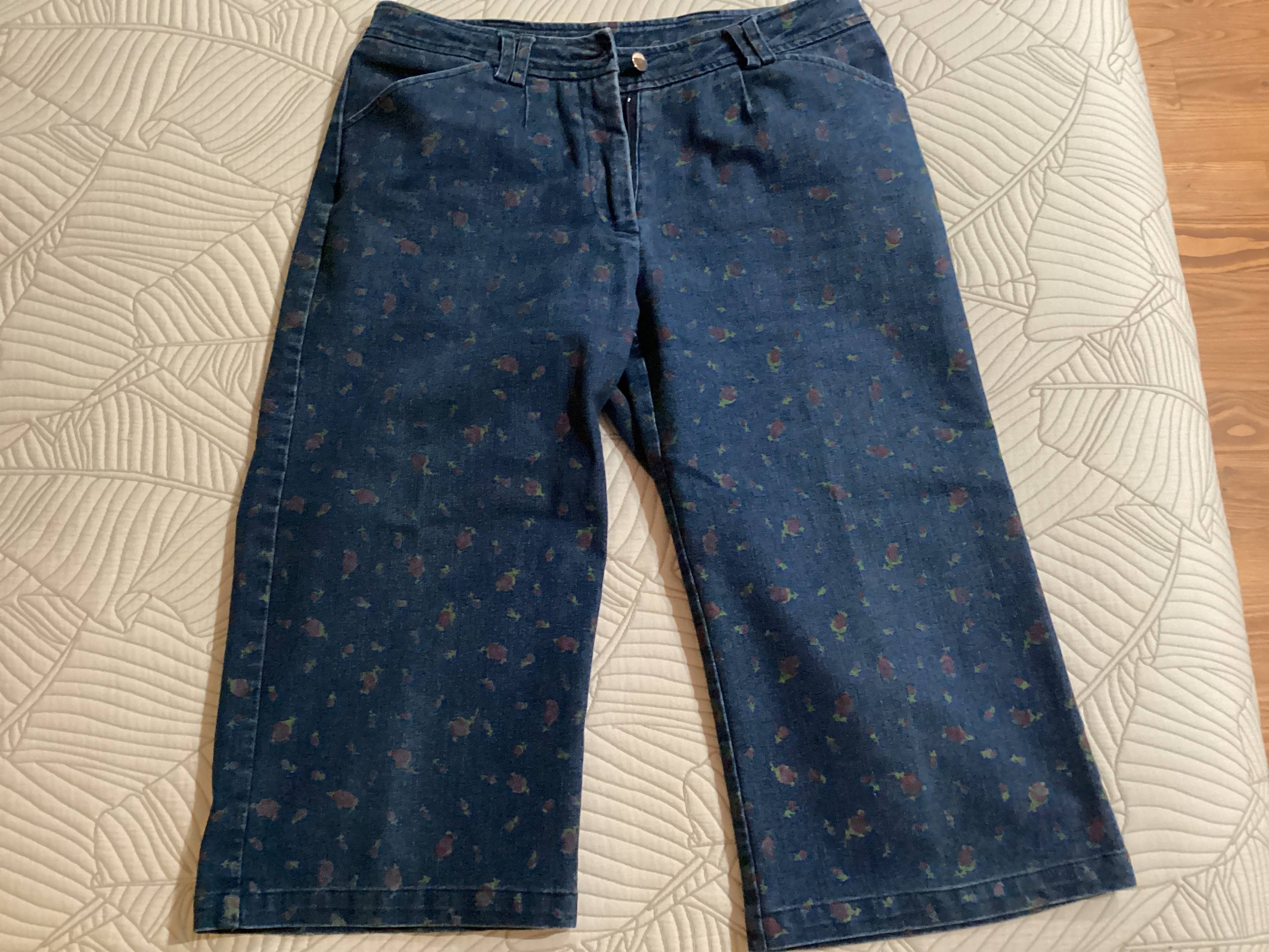 Pantalon JRO bleu à motif - photo originale