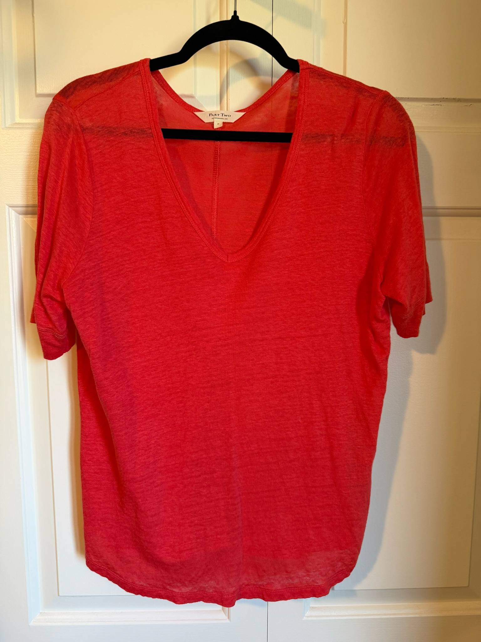 T-shirt lin  Part Two roue-orangé - photo originale