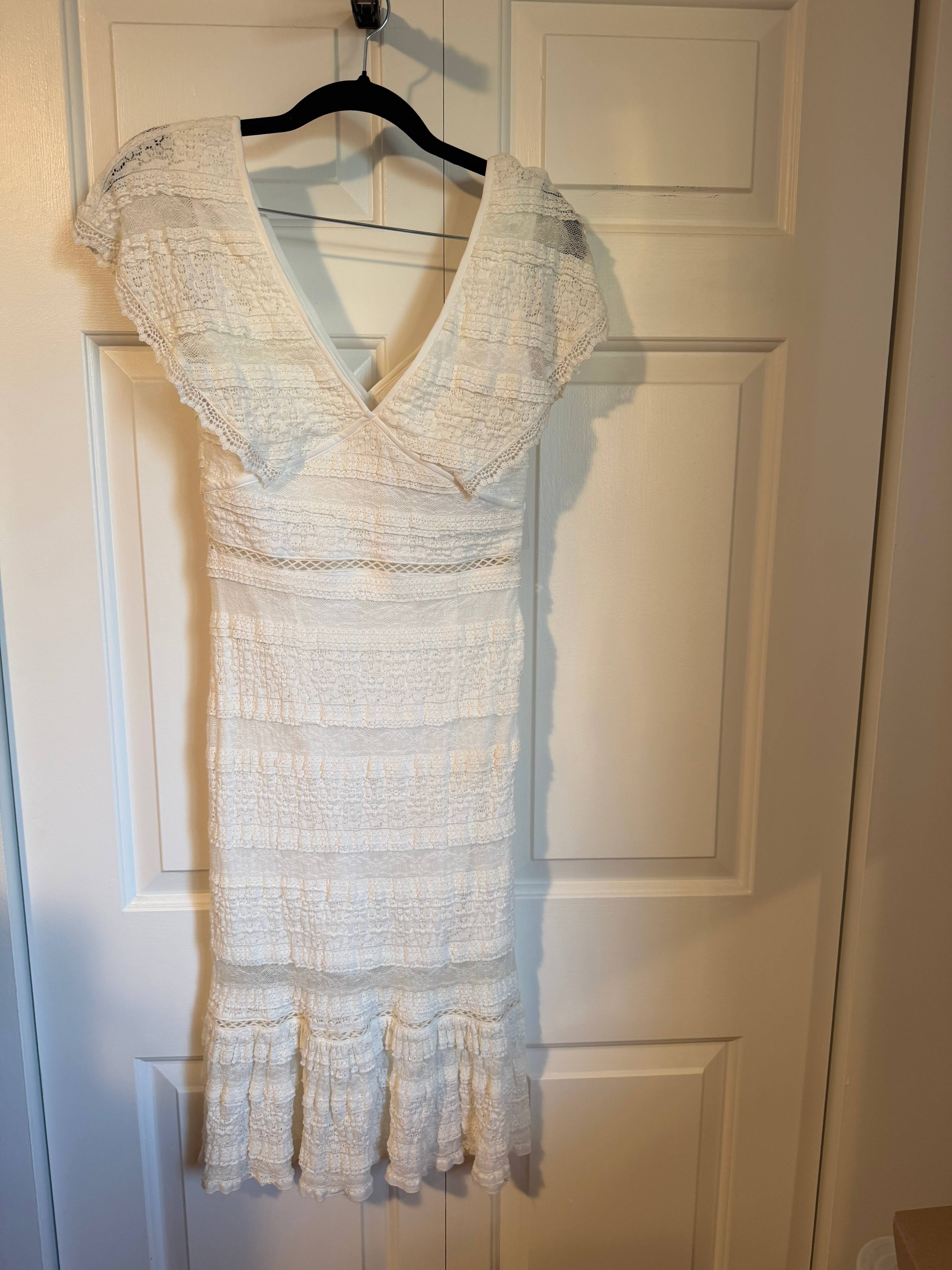 Robe en dentelle Foxiedox ivoire - photo originale