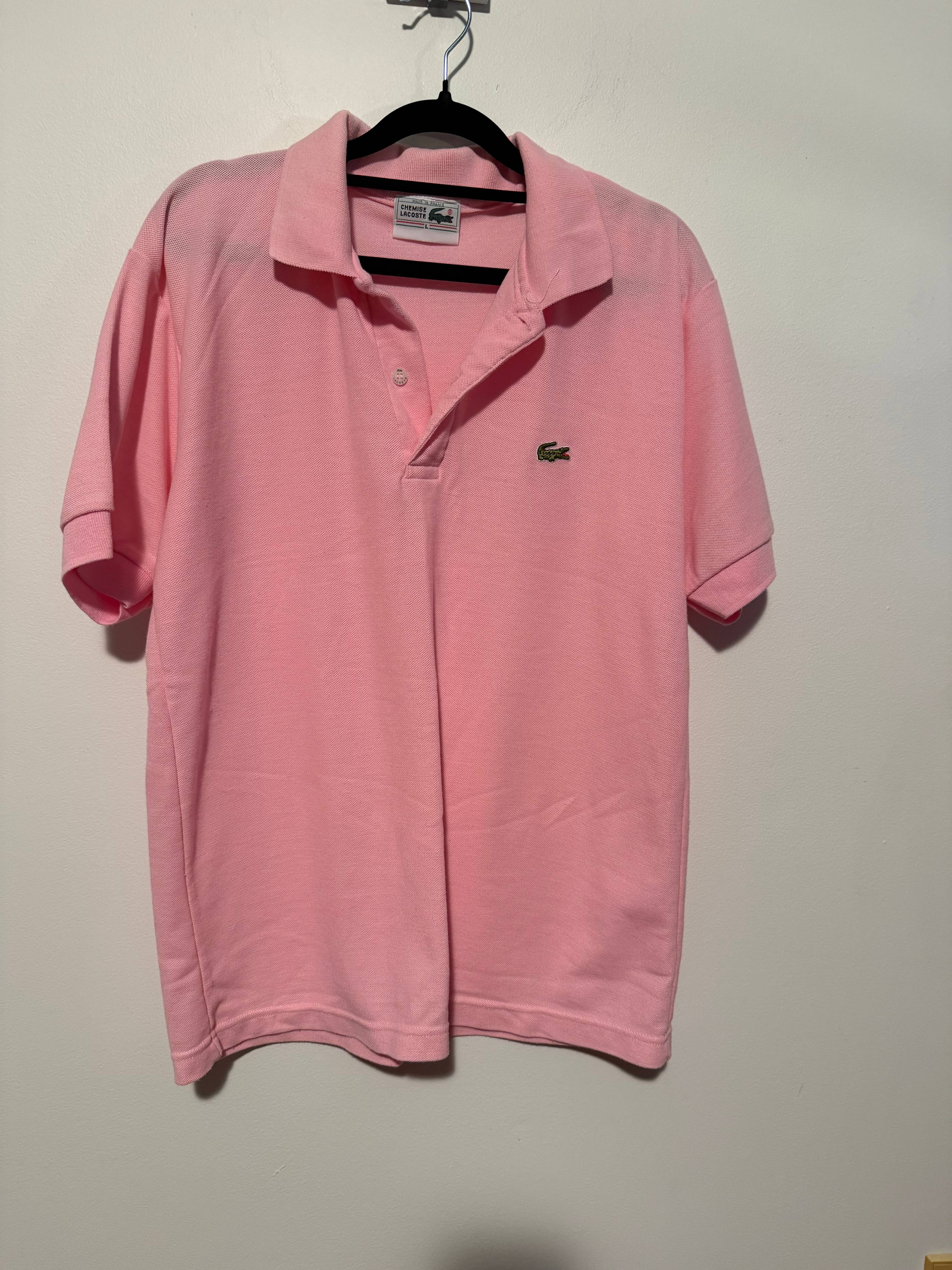 Polo Lacoste rose - photo originale