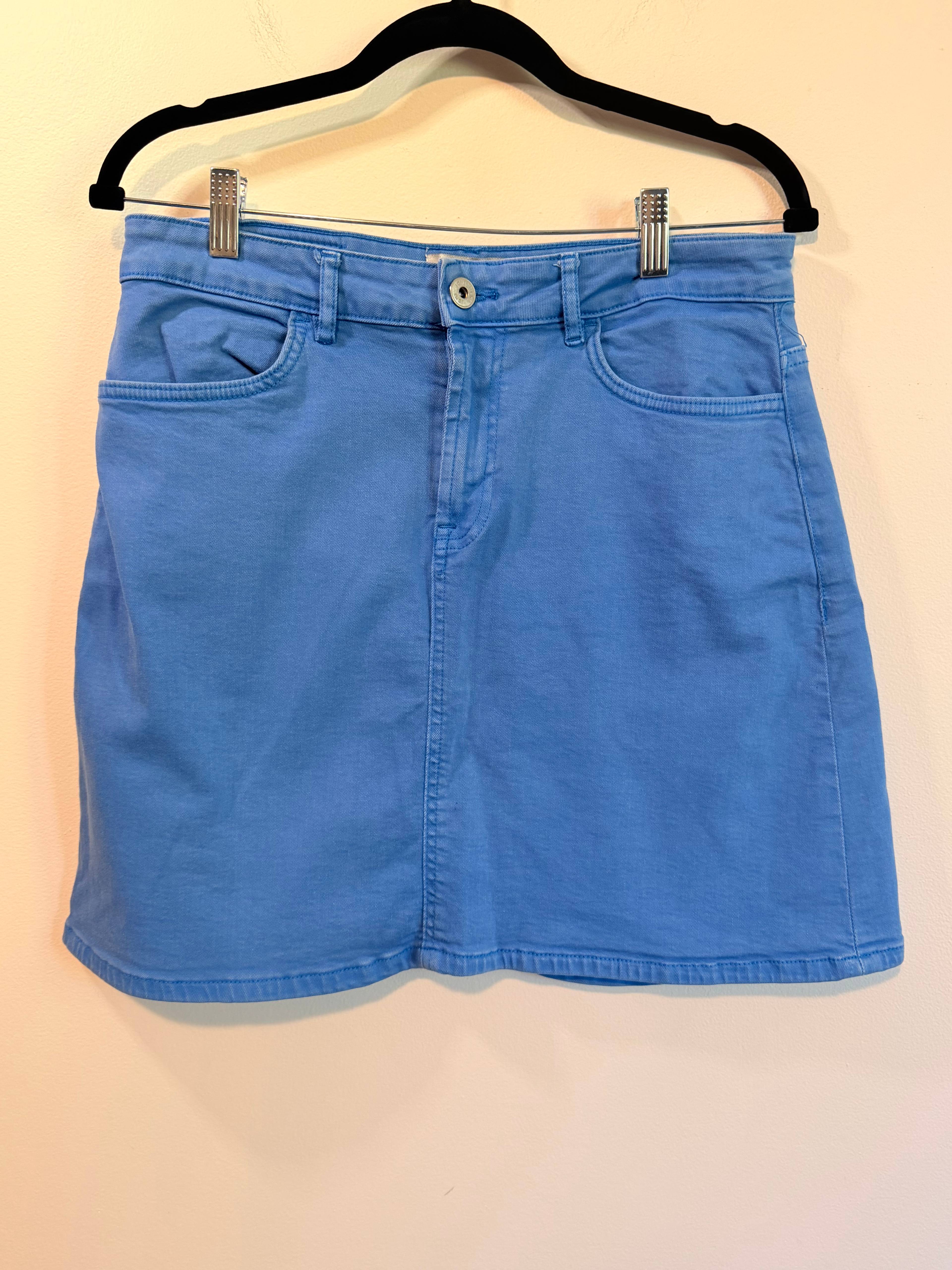 Jupe en coton CHI bleu - photo originale