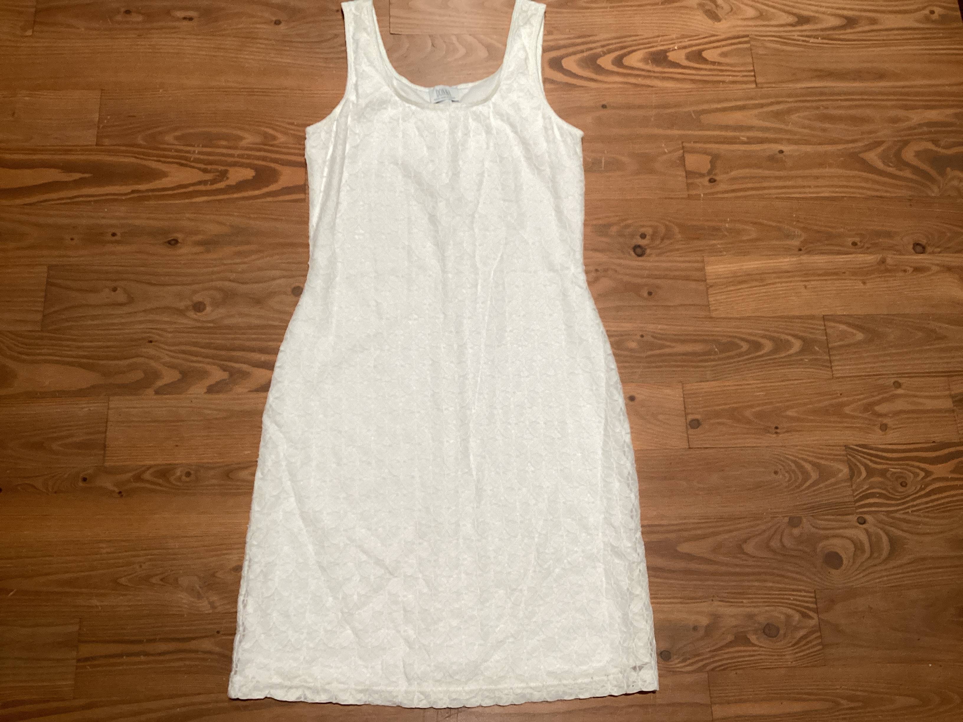 Robe blanche texturée Donna - photo originale