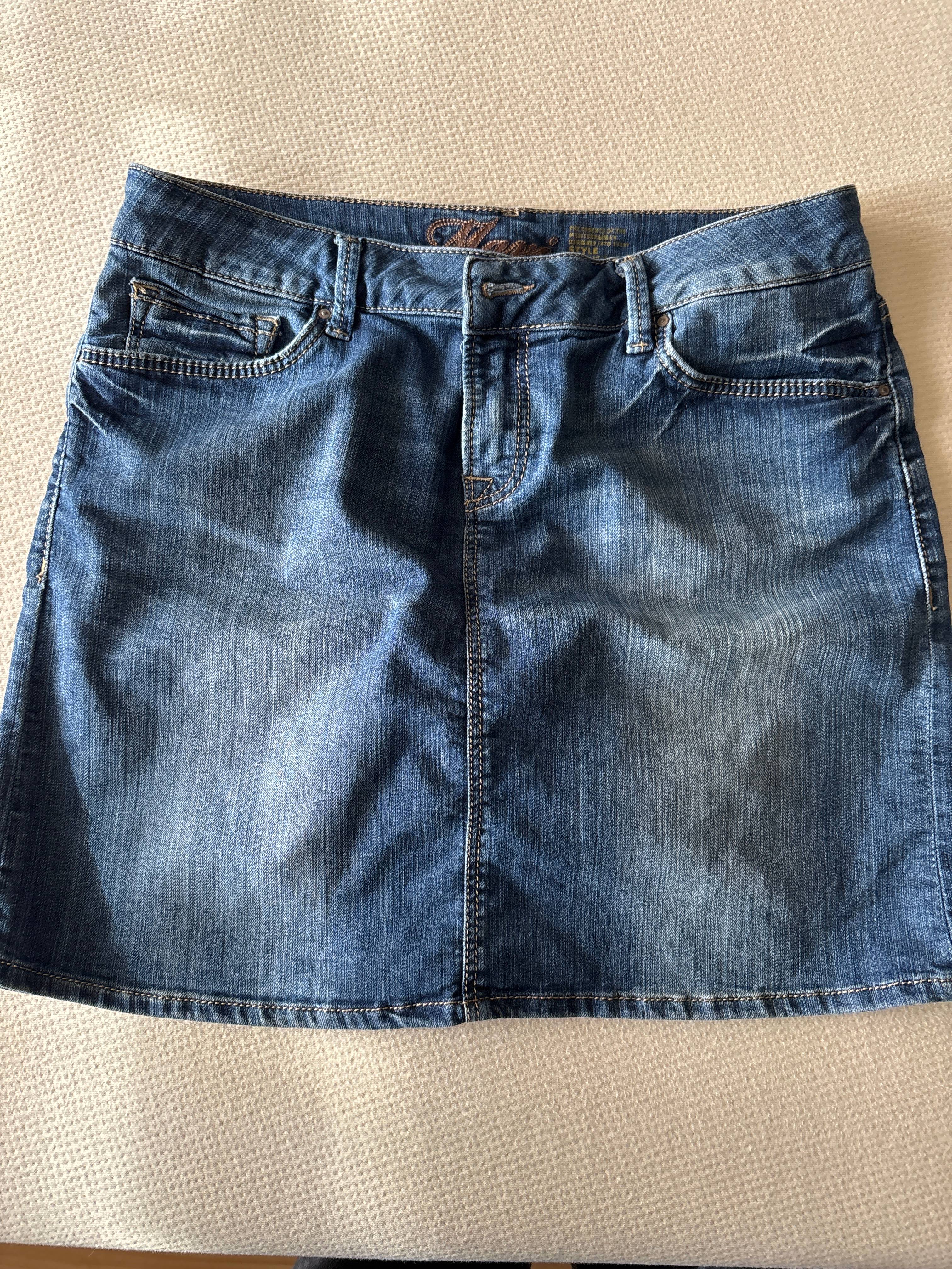 Jupe en denim Mavi bleu - photo originale