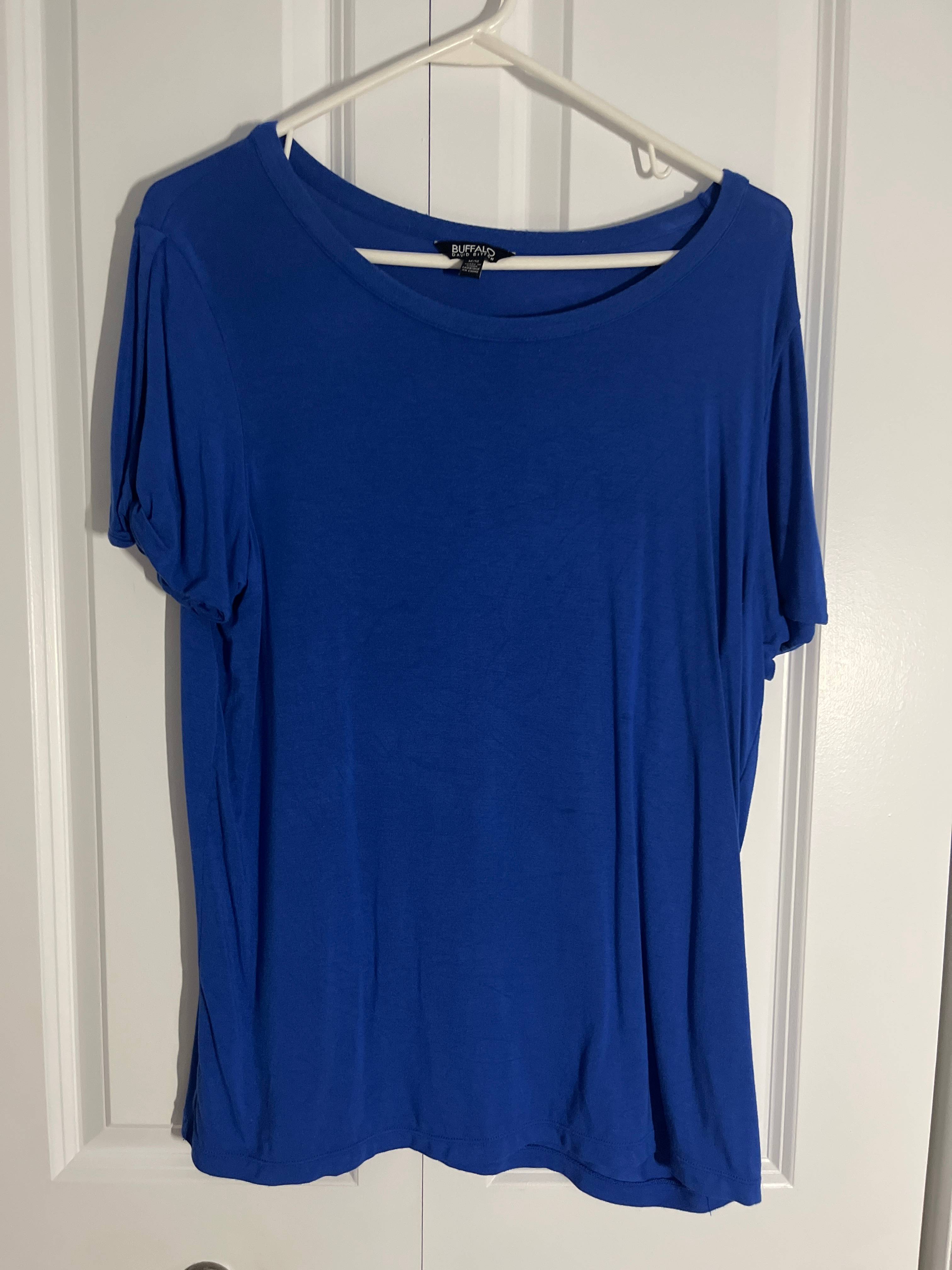 T-shirt Buffalo David Bitton bleu - photo originale