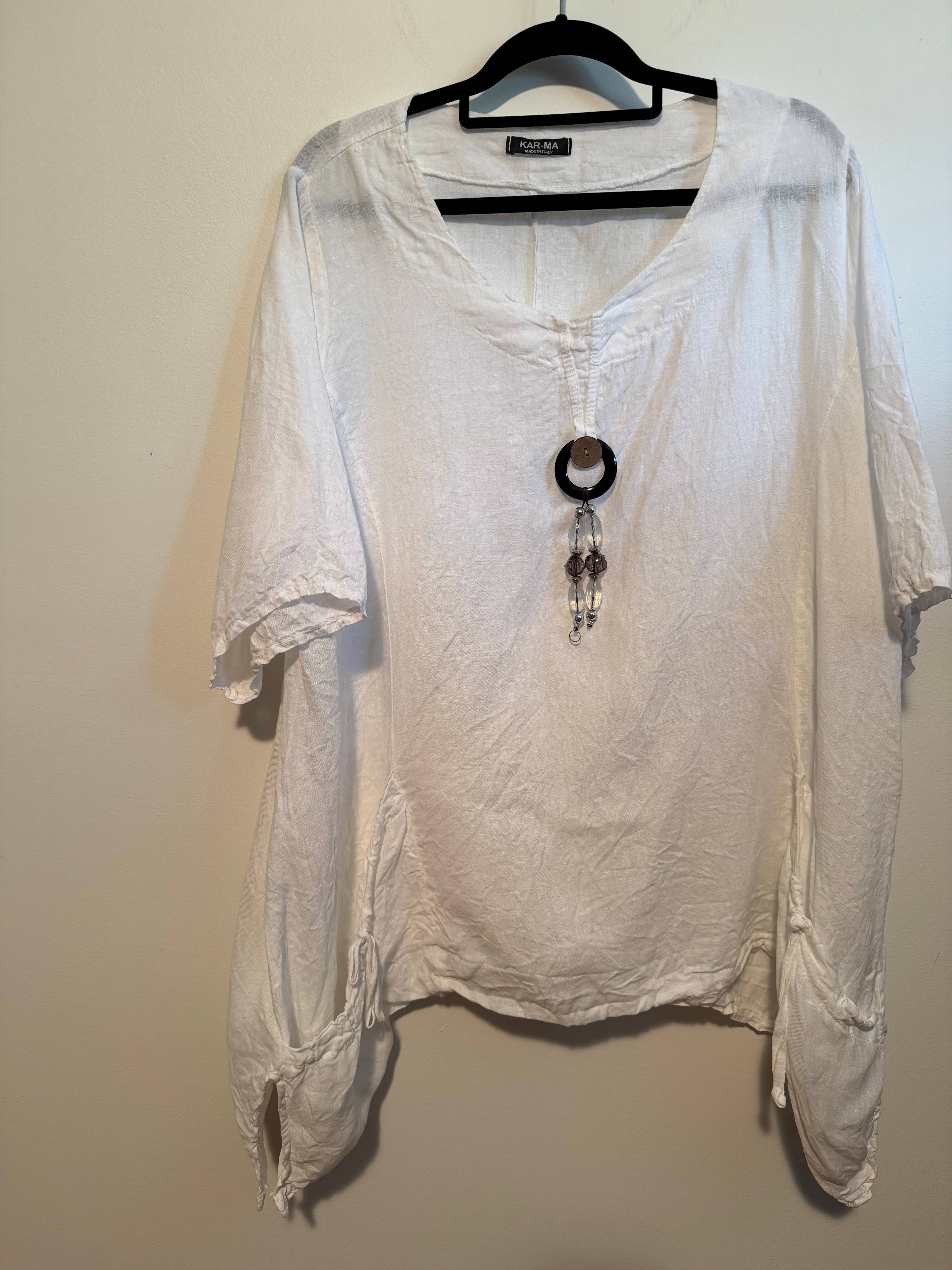 Blouse KAR-MA blanche - photo originale