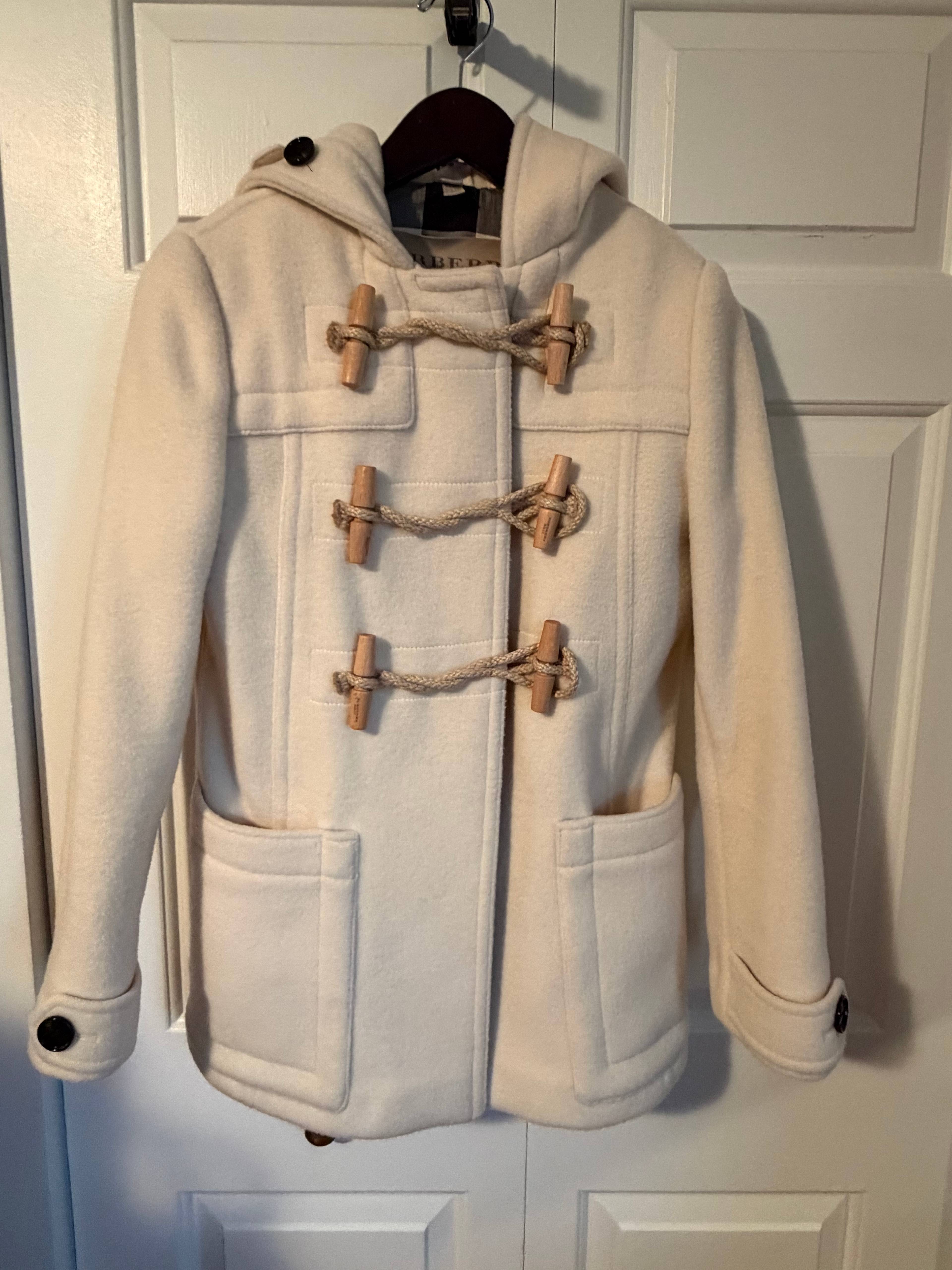 Duffle-coat Burberry Brit ivoire - photo originale