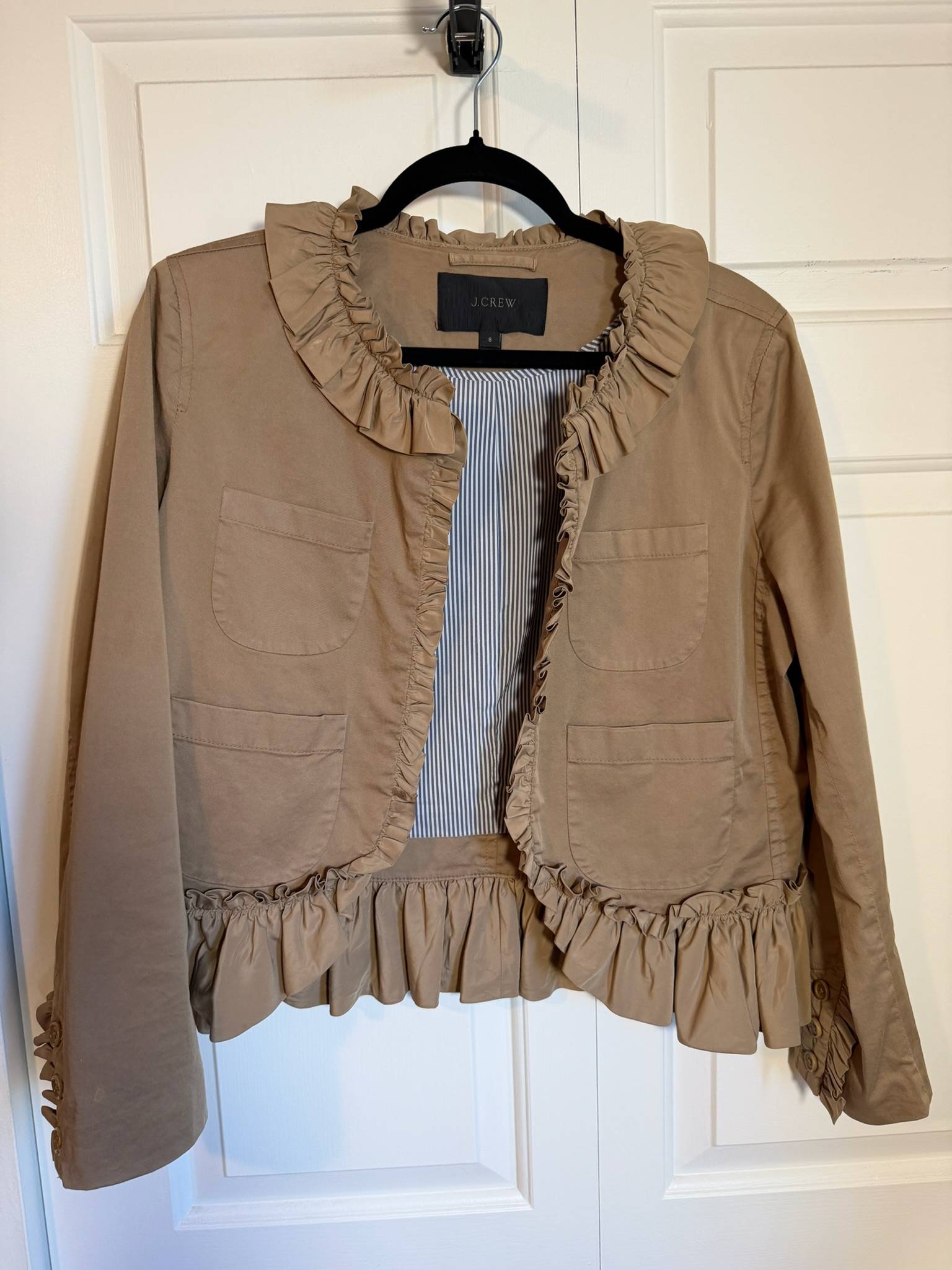 Veston volantée J.CREW beige - photo originale