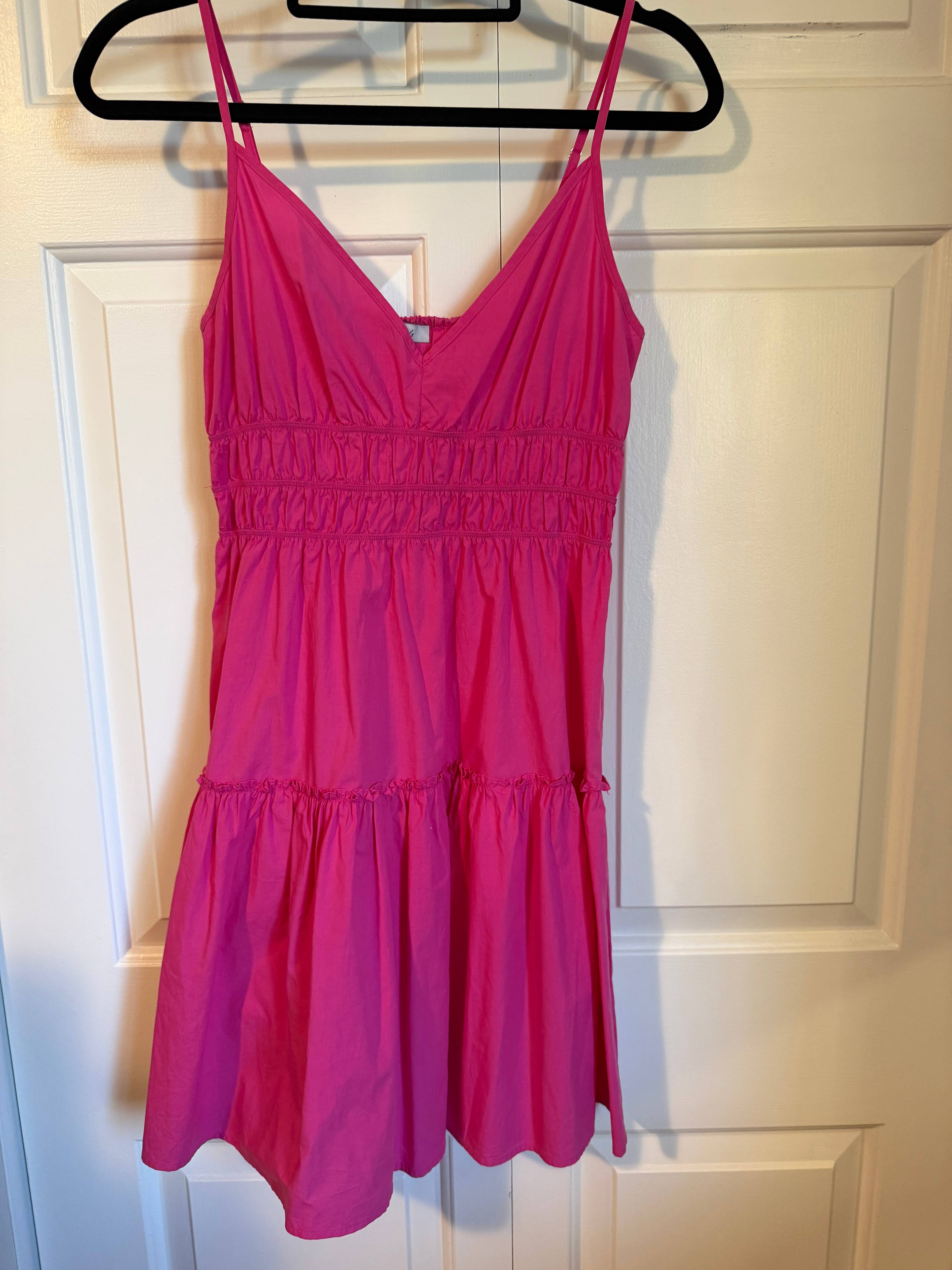 Robe rose à volants Rails - photo originale