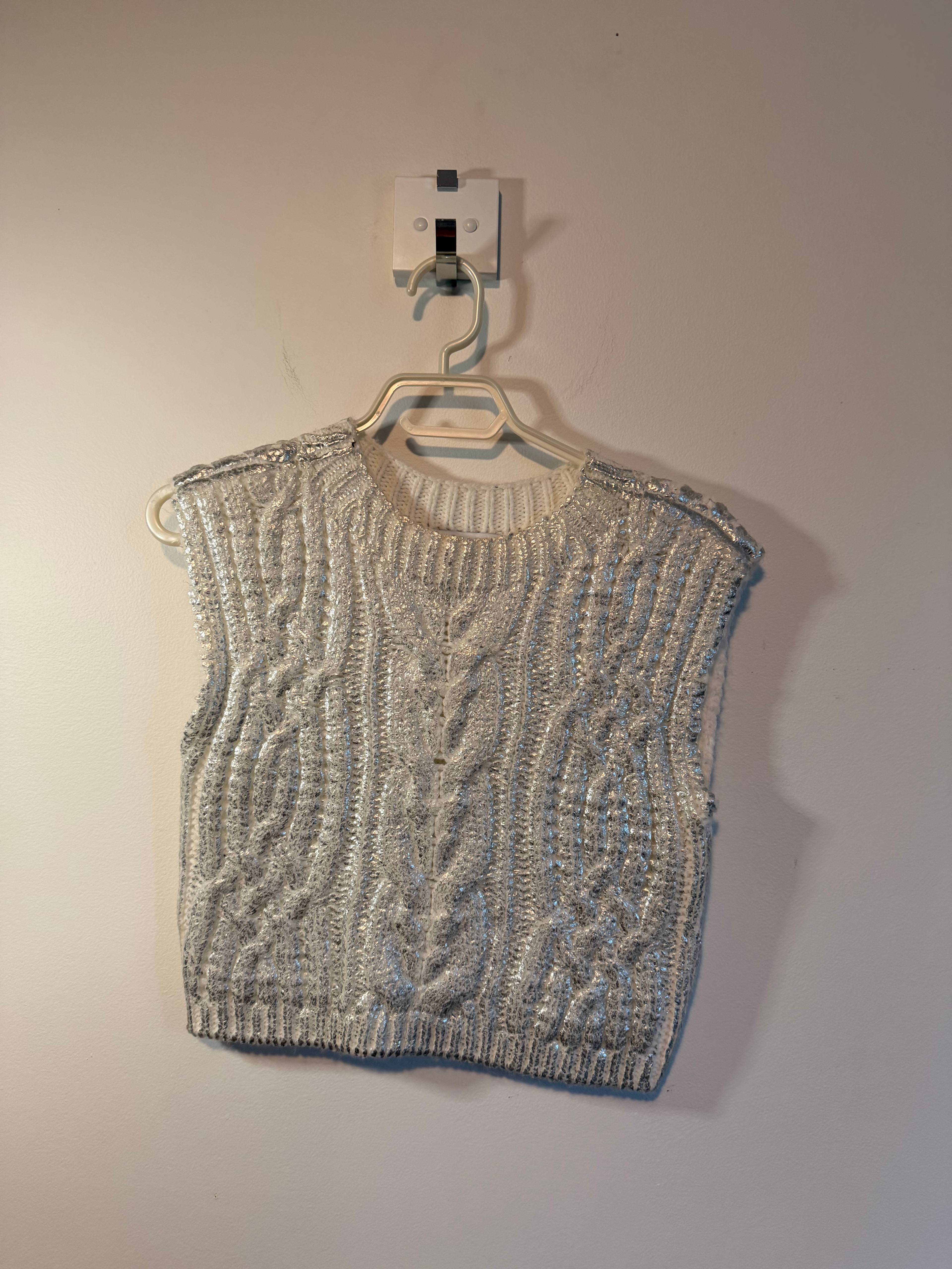 Pull sans manches DKNY gris - photo originale