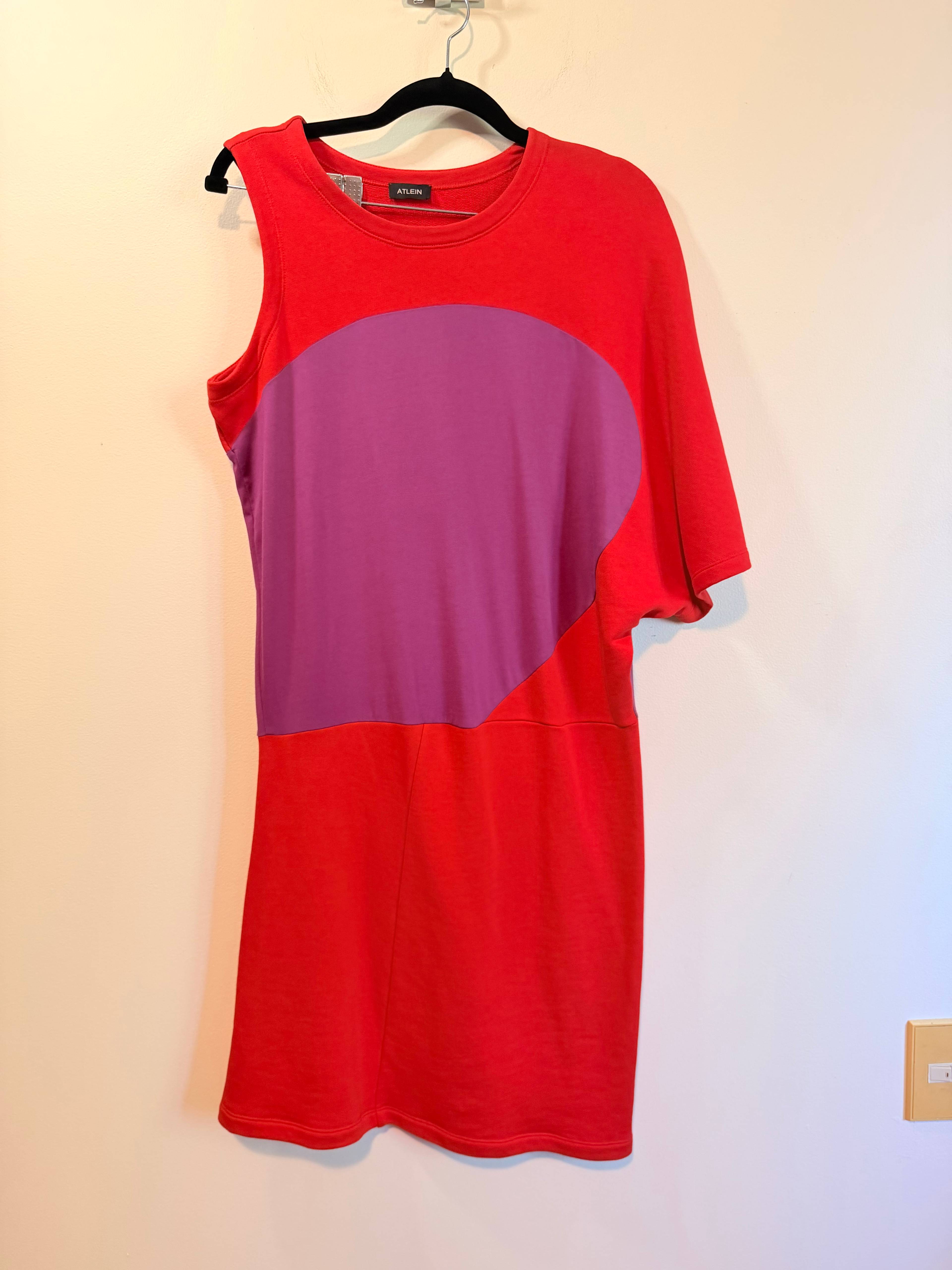 Robe ATLEIN rouge et violet - photo originale