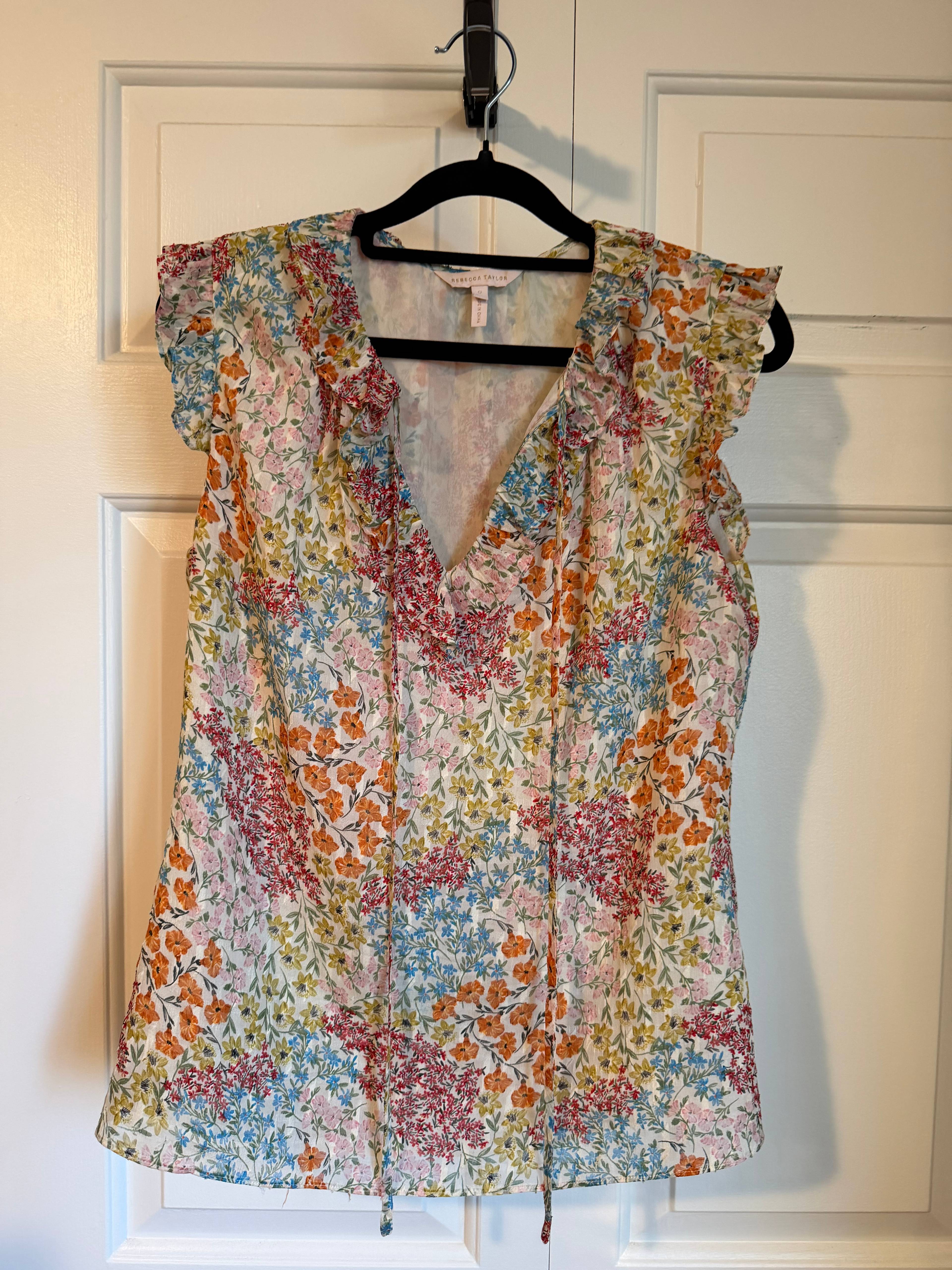 Blouse à motifs floraux Rebecca Taylor - photo originale