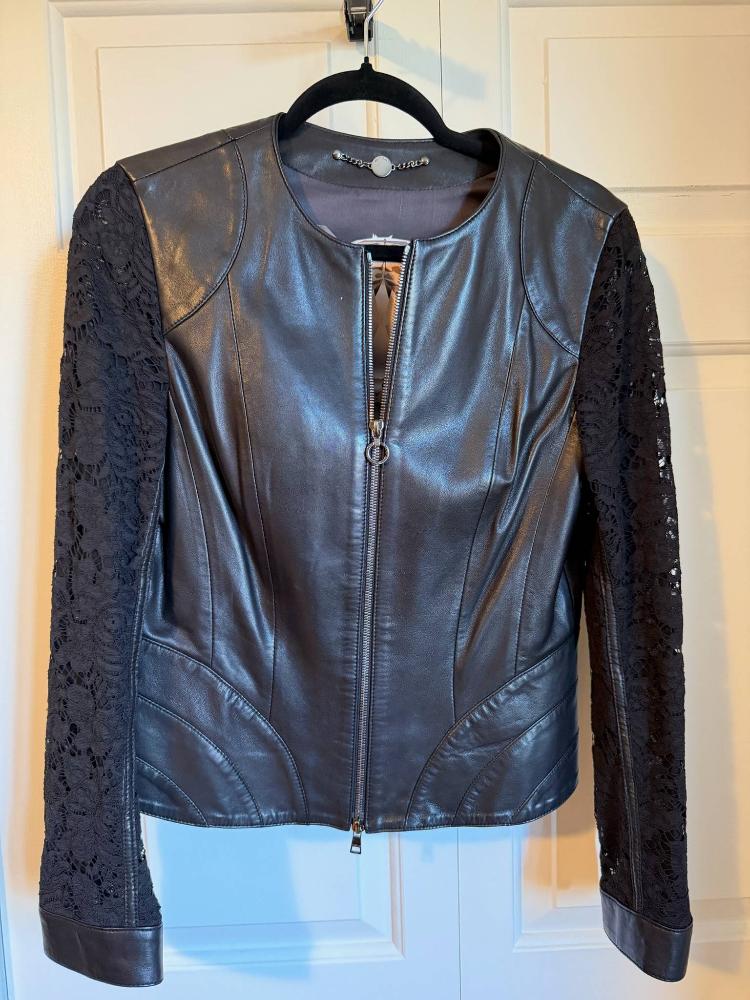 Veste en cuir MARCCAIN noire - photo originale