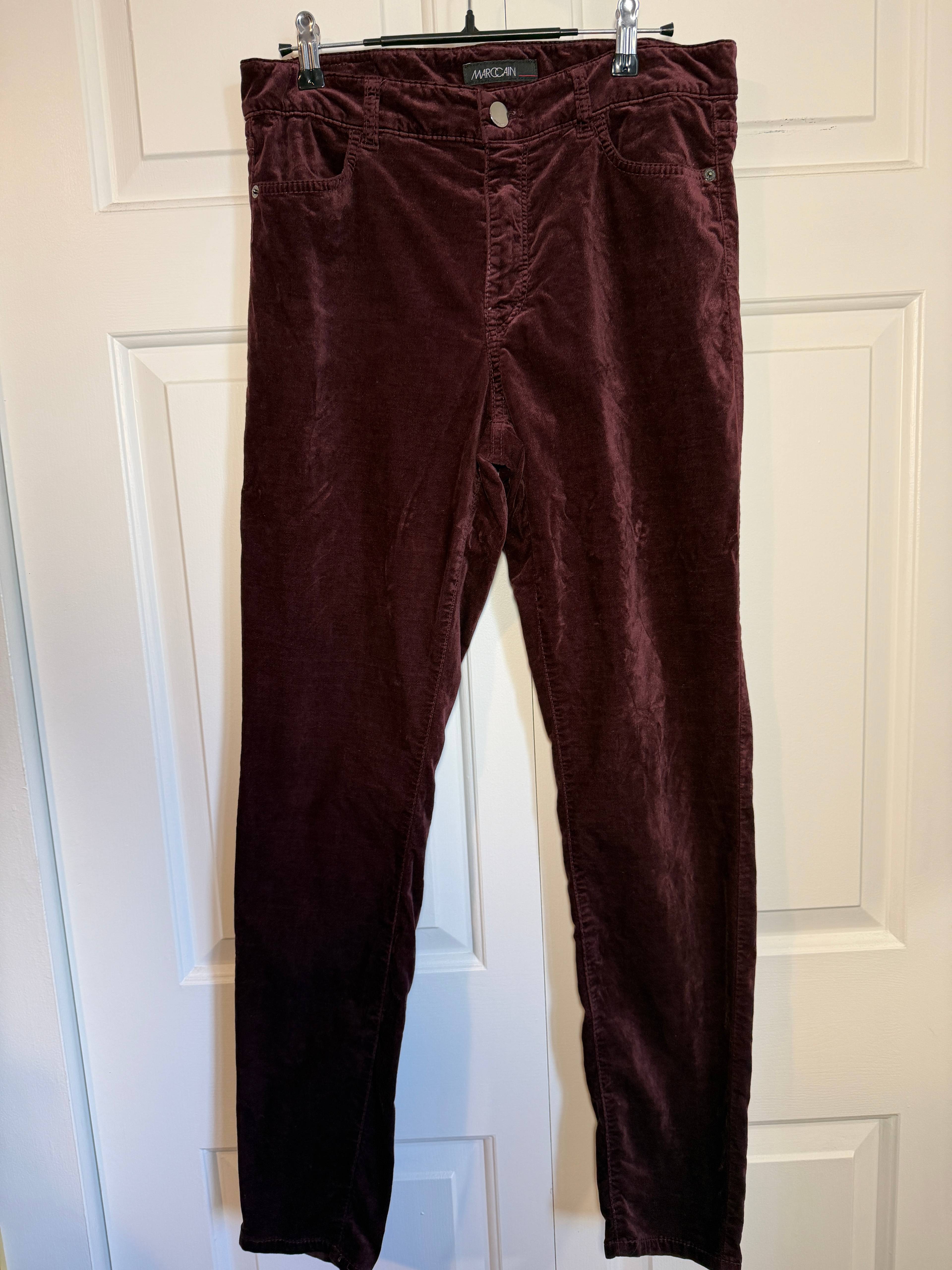 Pantalon velours Marc Cain marron - photo originale