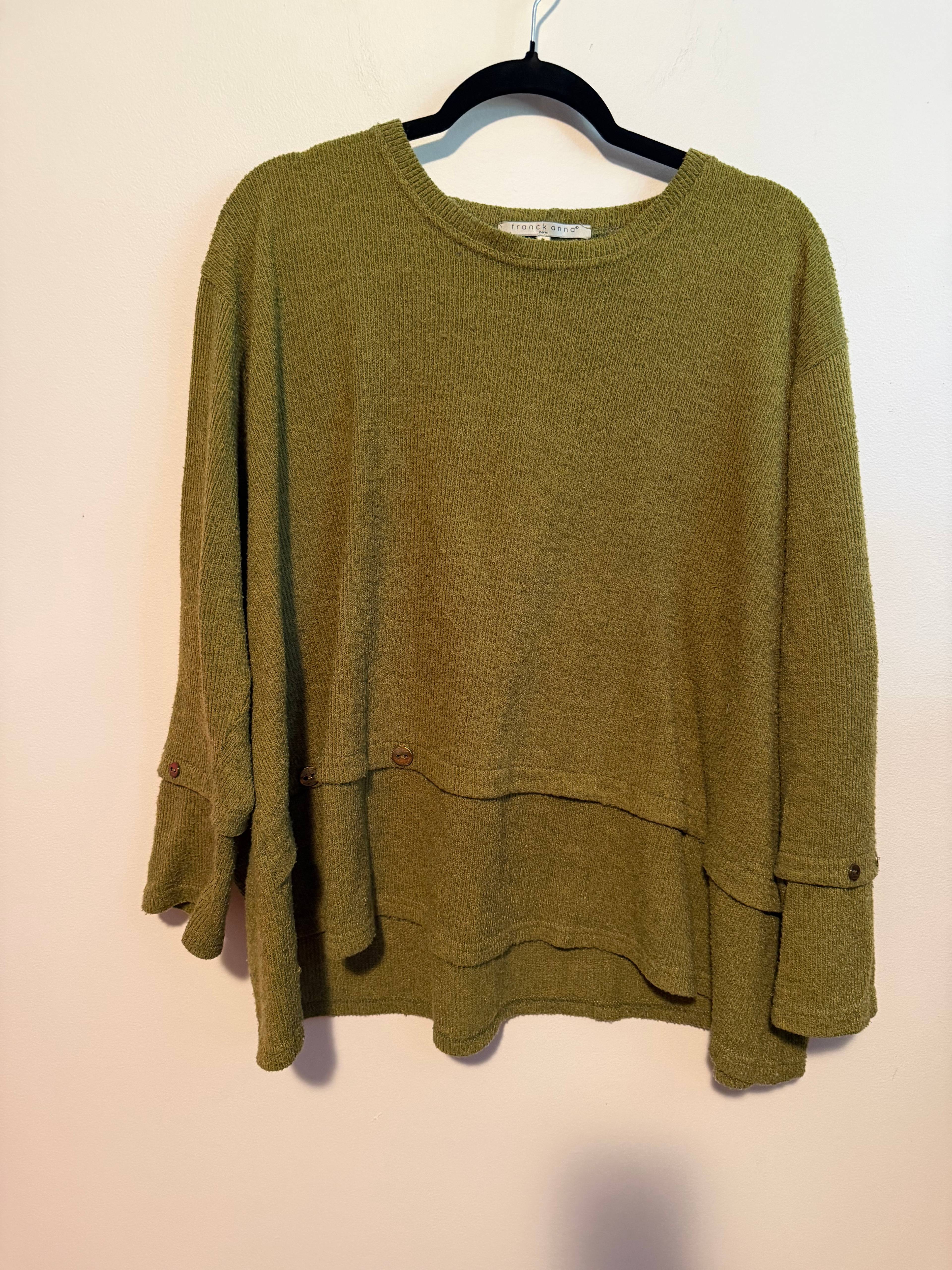 Pull Franck Anna vert - photo originale