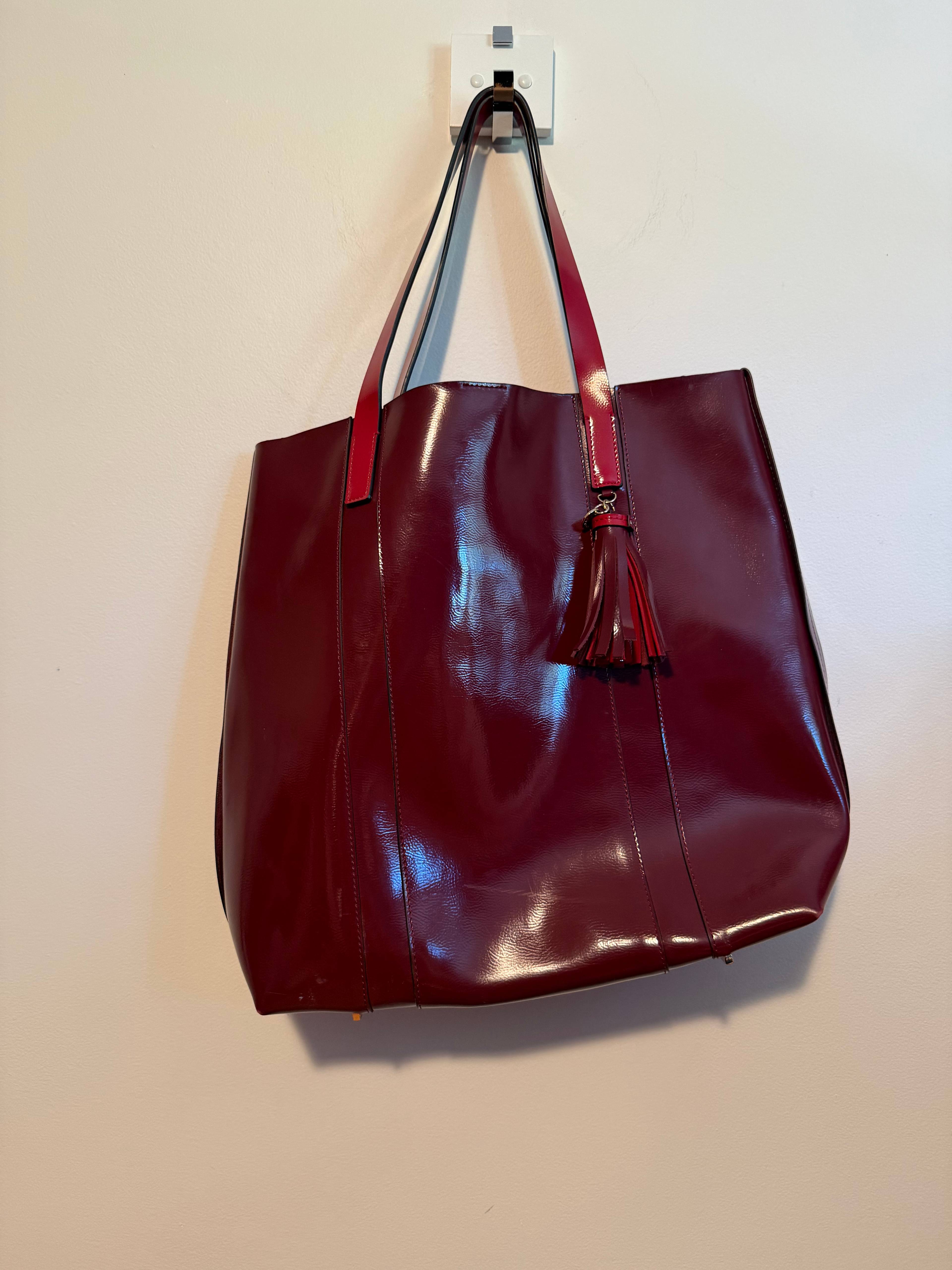Sac à main Céline Dion rouge - photo originale