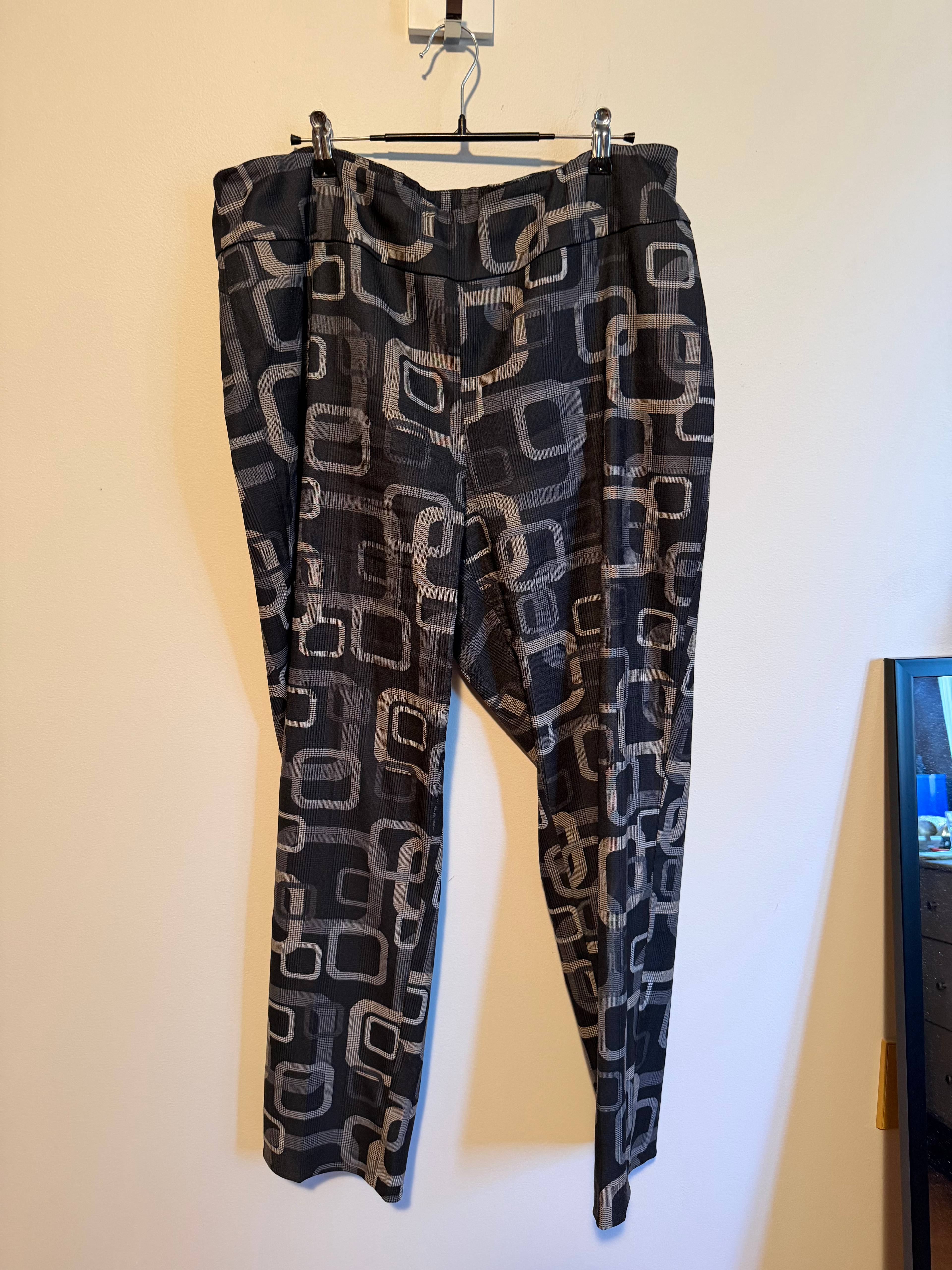 Pantalon Joseph Ribkoff noir à motifs - photo originale
