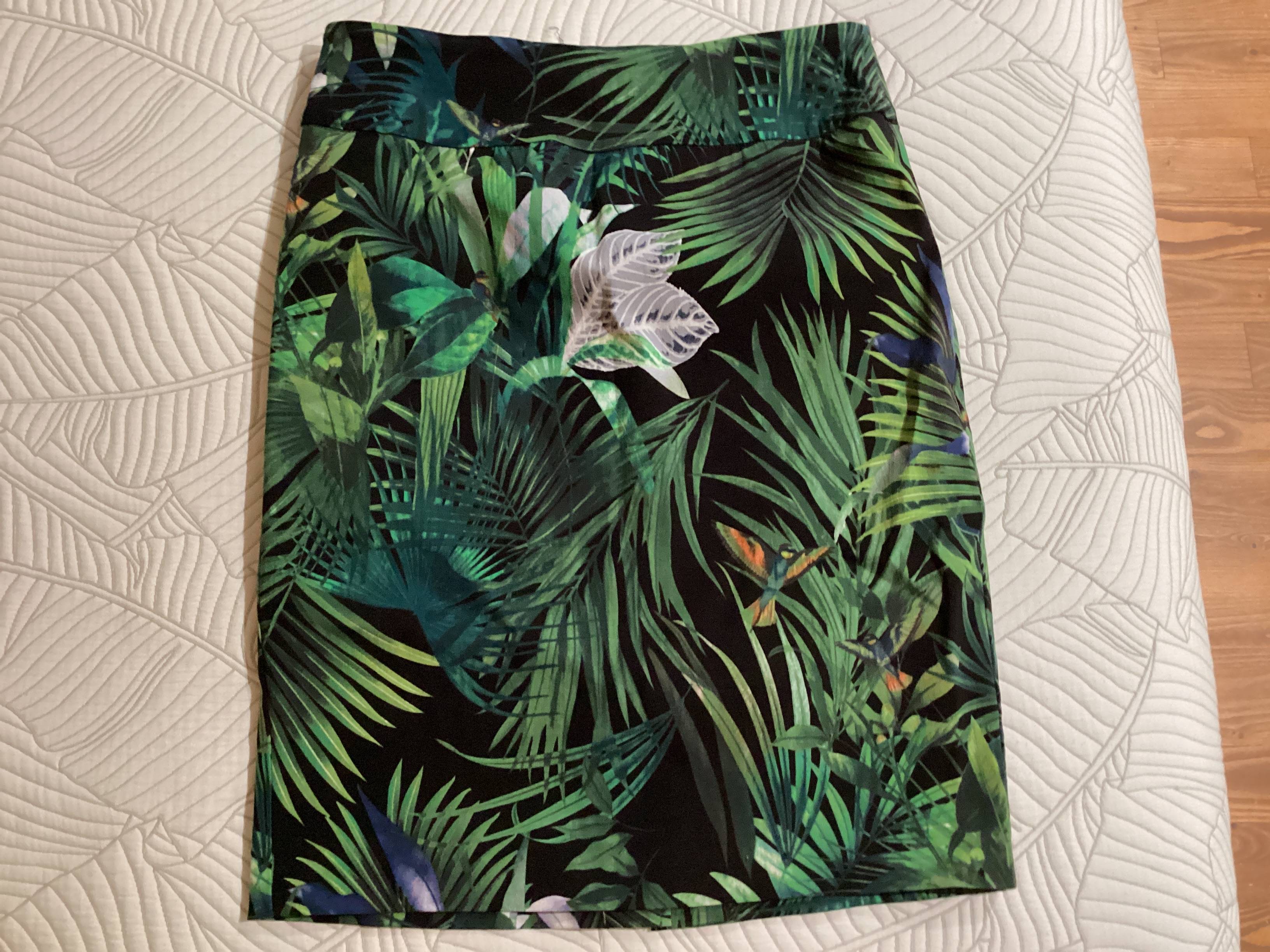 Jupe up! imprimé tropical - photo originale