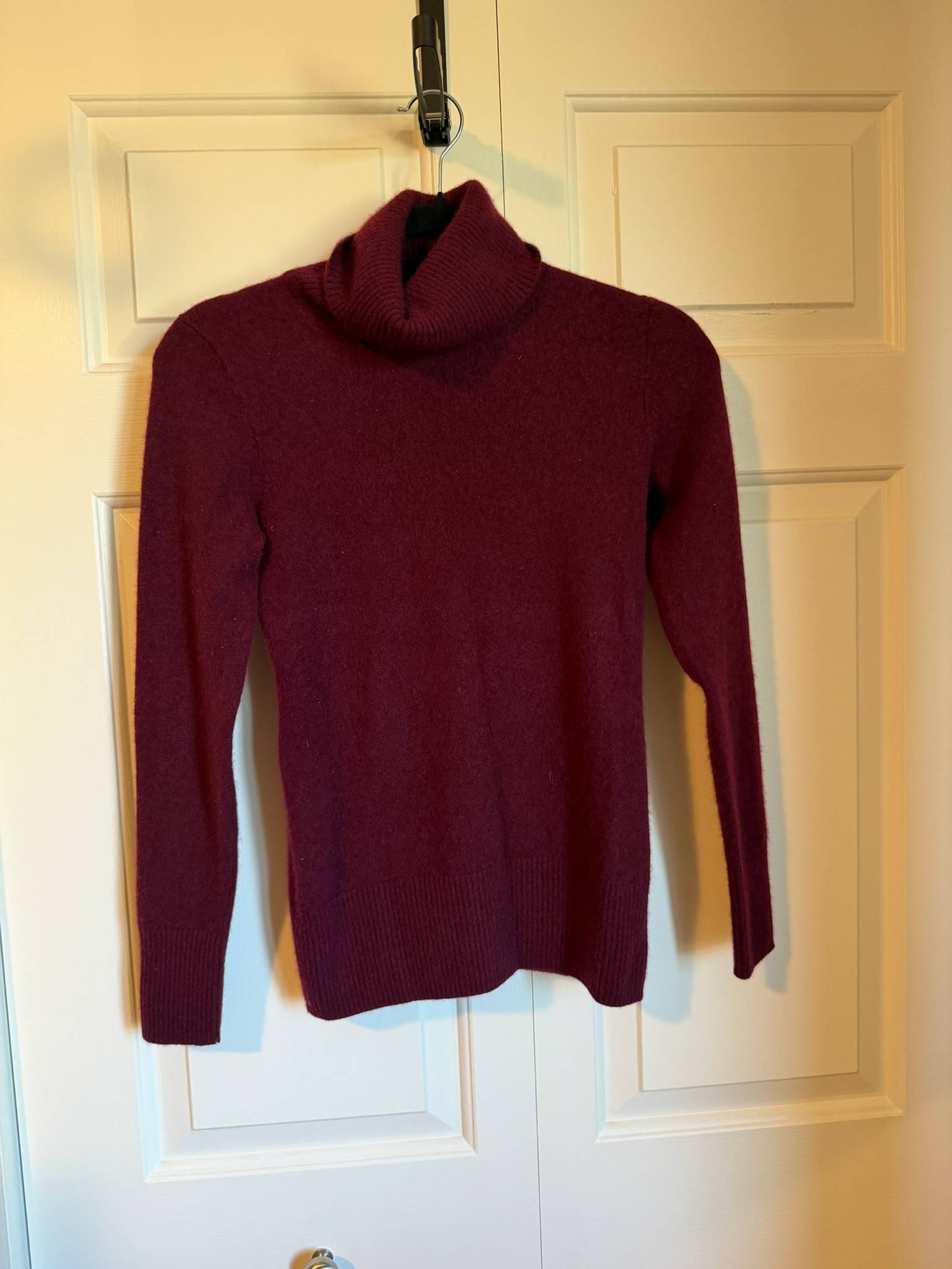 Pull col roulé J.Crew bordeaux - photo originale