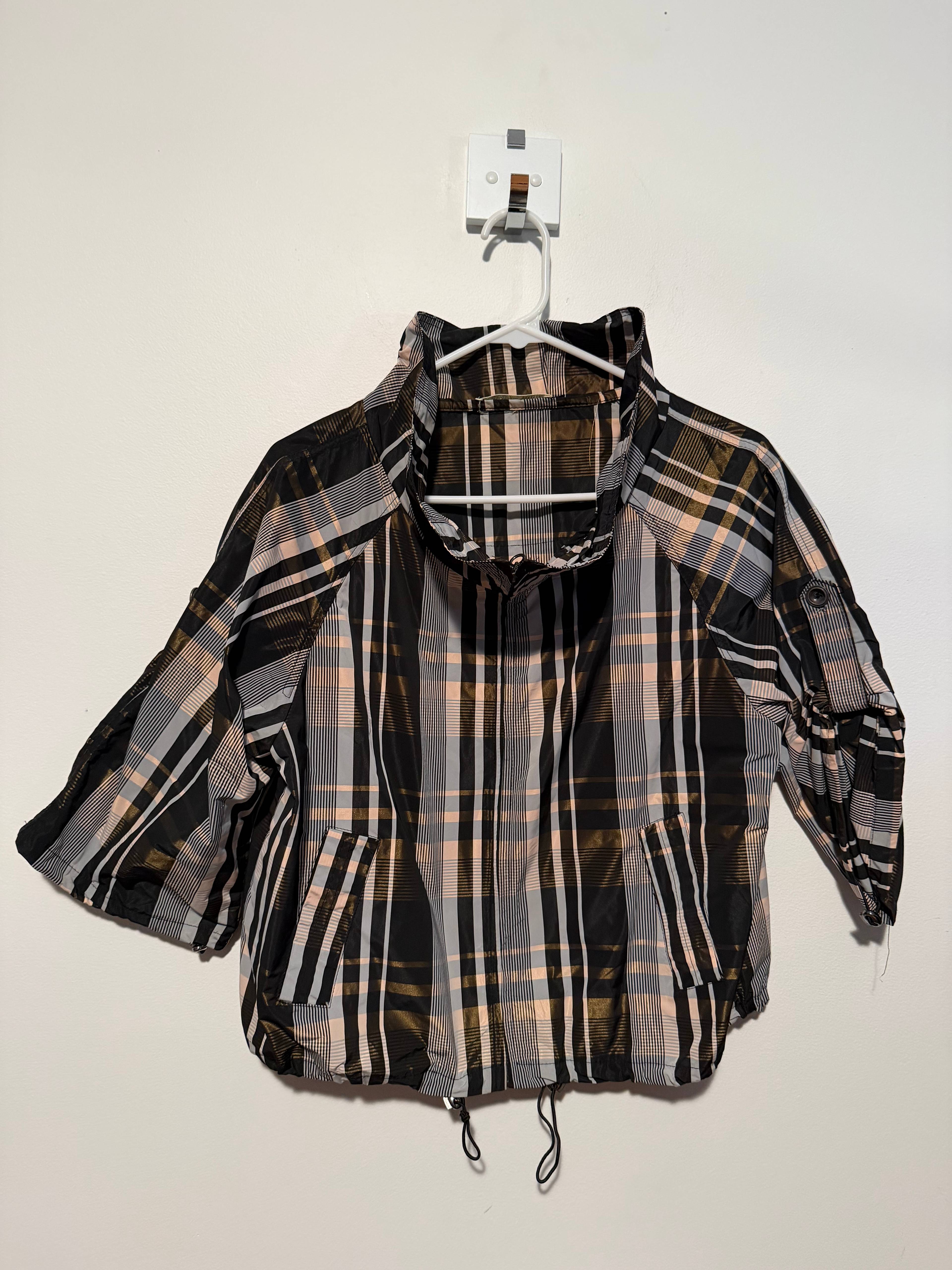 Veste à carreaux Rosa & Rose noire - photo originale