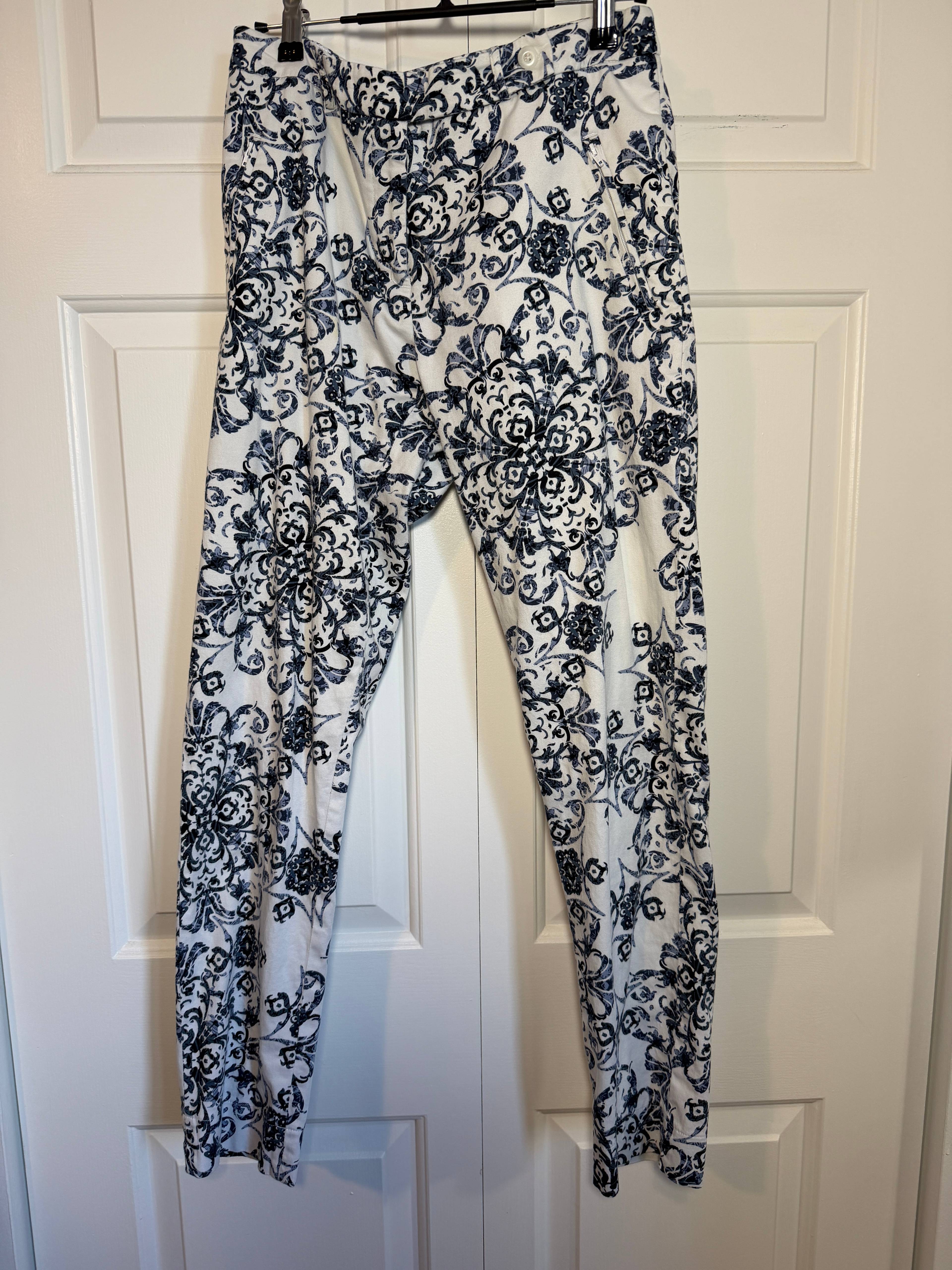 Pantalon blanc à motifs Tilley - photo originale