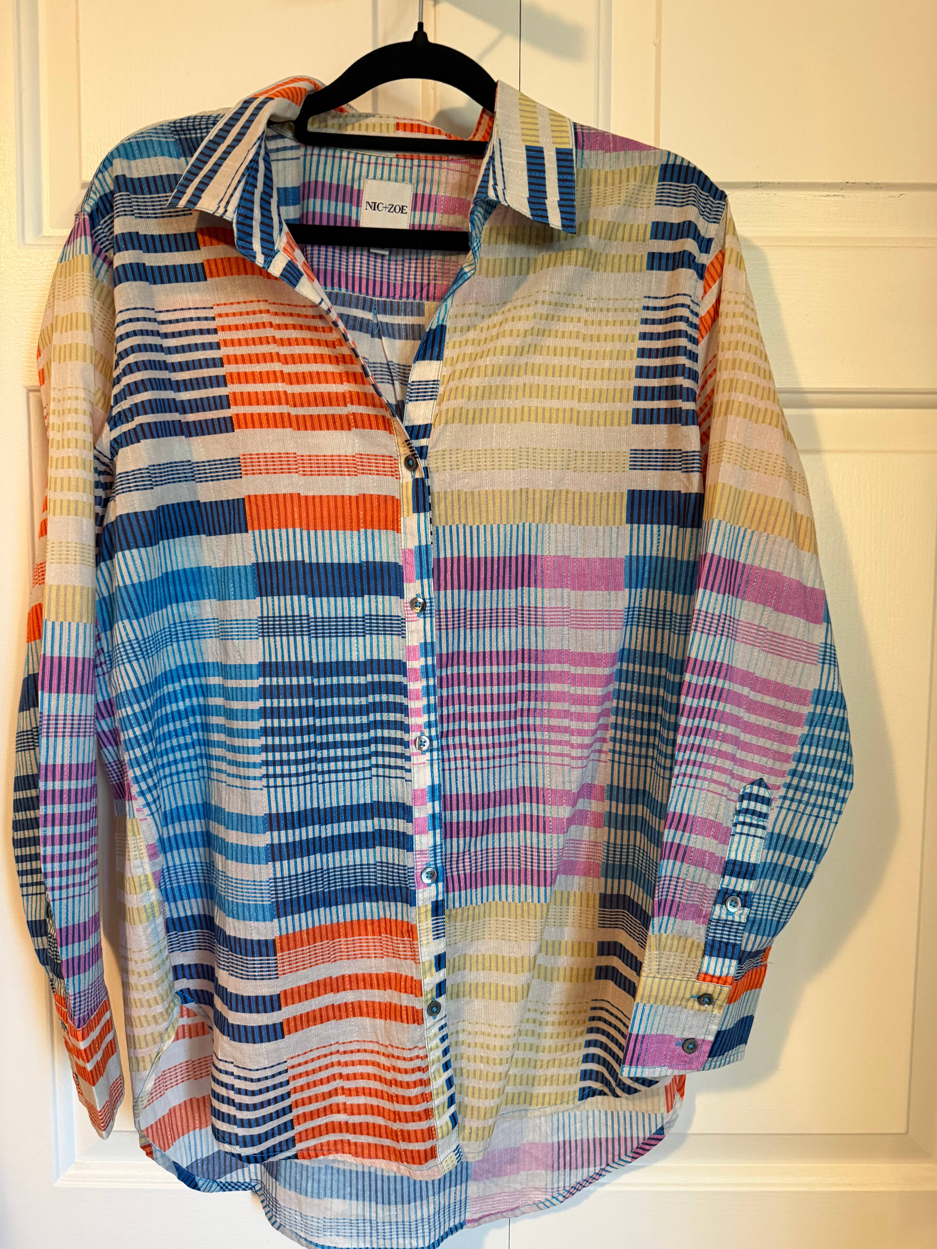 Chemise multicolore NIC+ZOE - photo originale