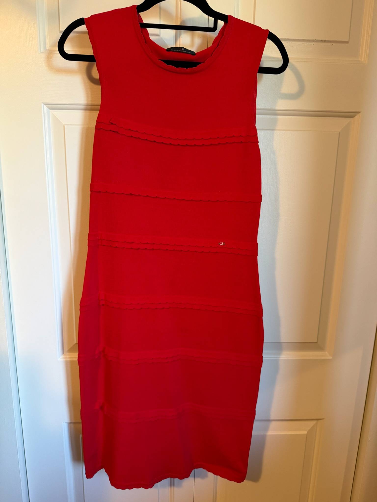 Robe Carolina Herrera rouge - photo originale