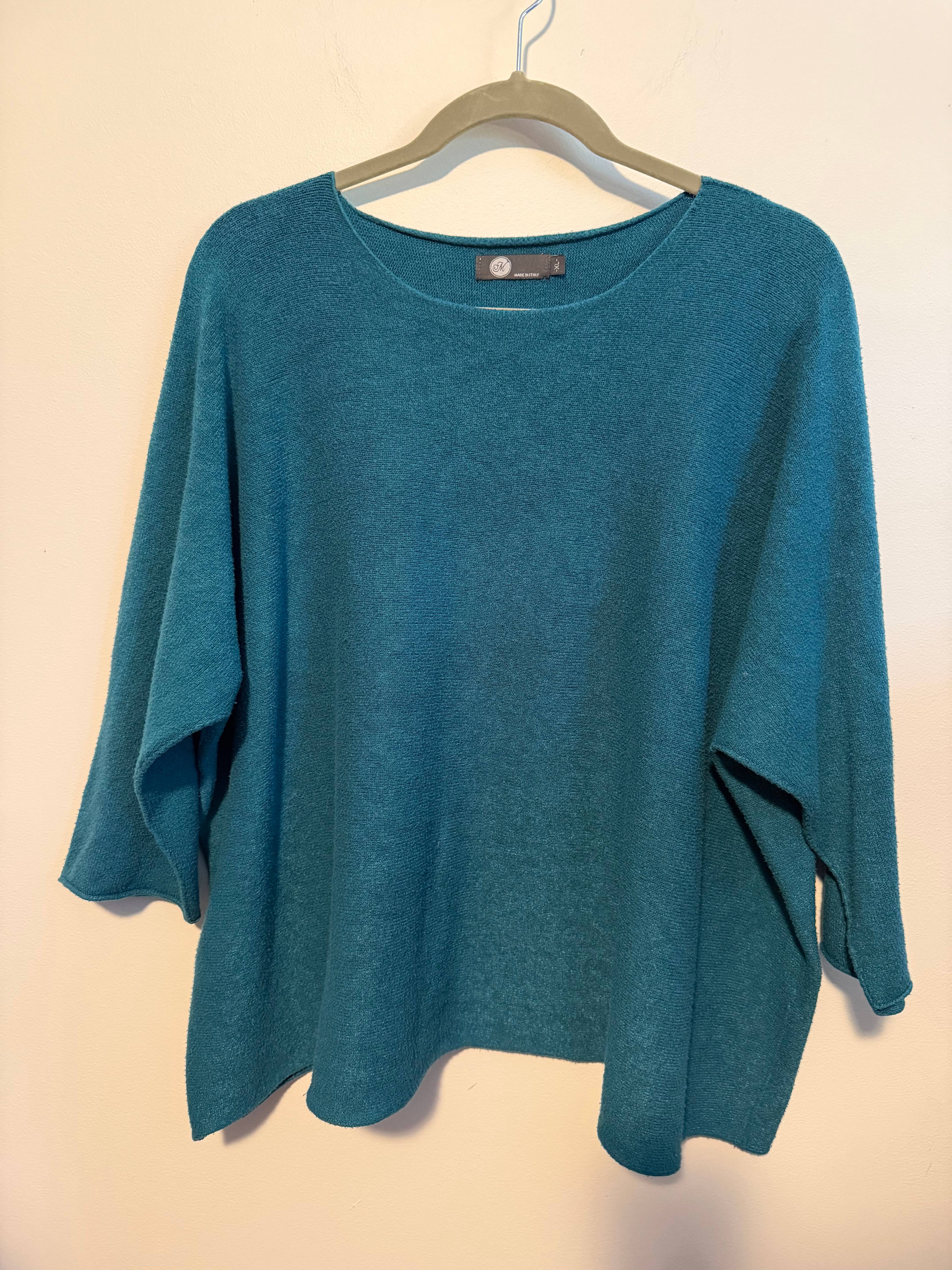 Pull M vert - photo originale