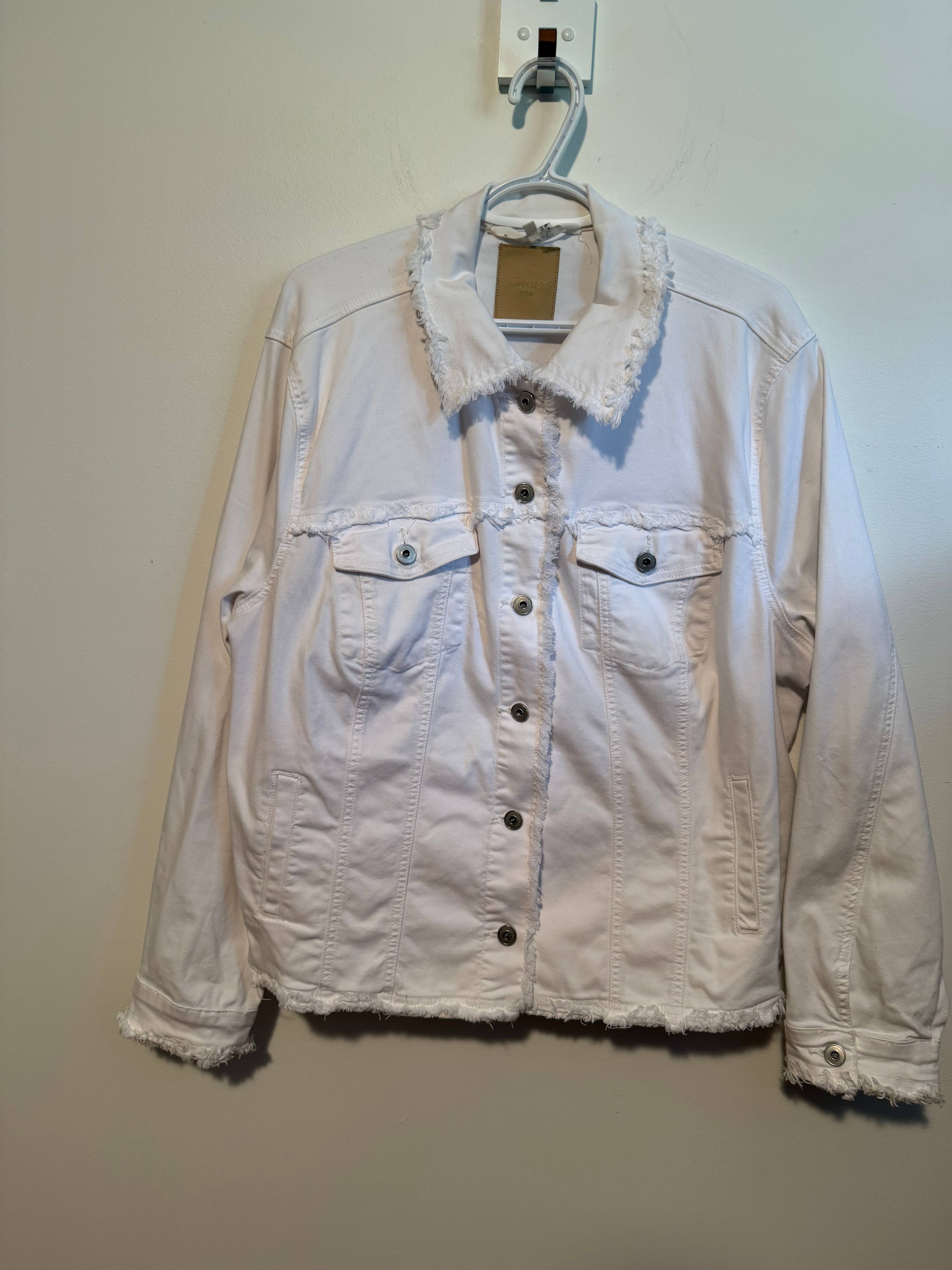 Veste en denim Charlie blanche - photo originale