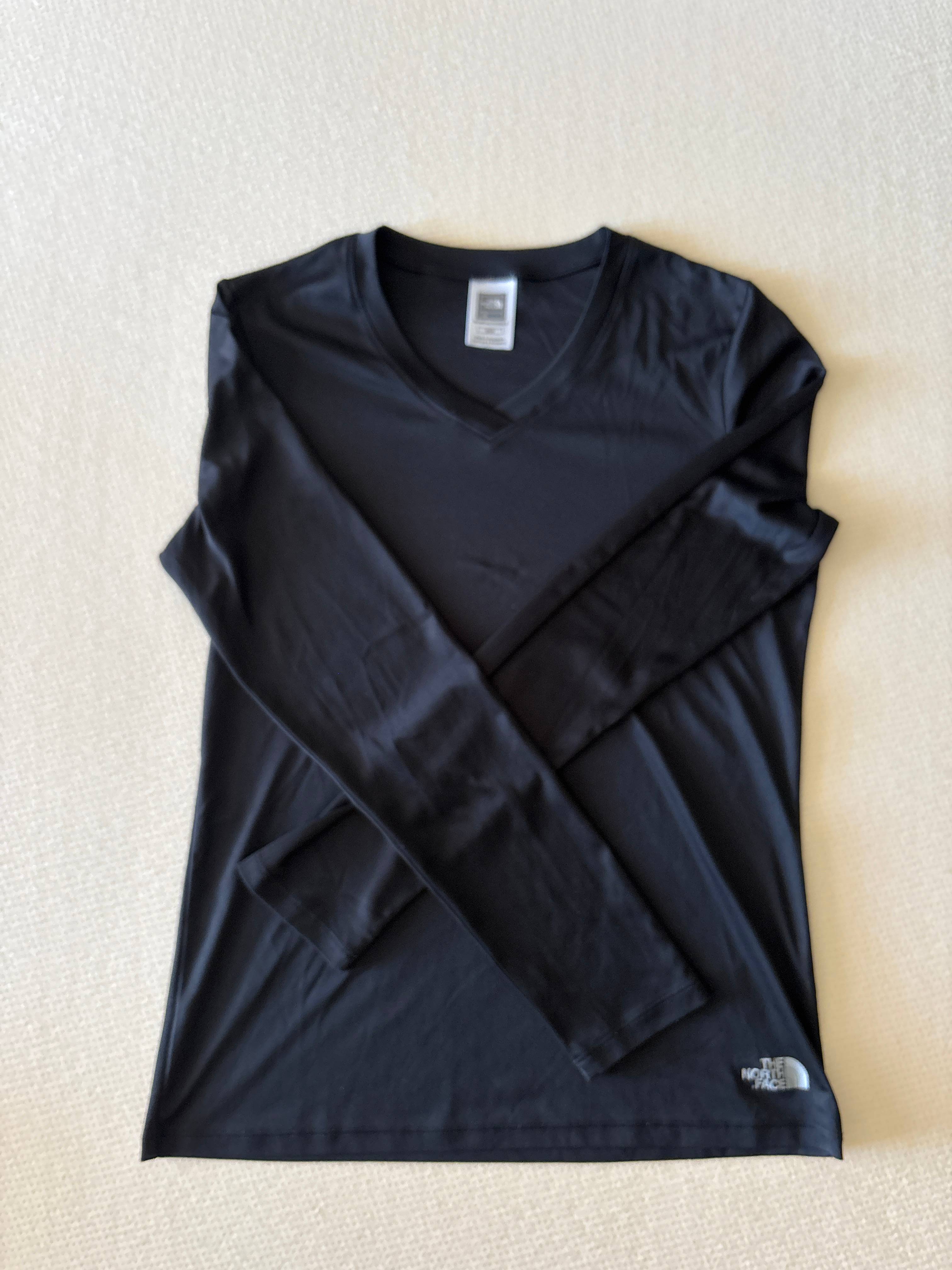 T-shirt à manches longues The North Face noir - photo originale