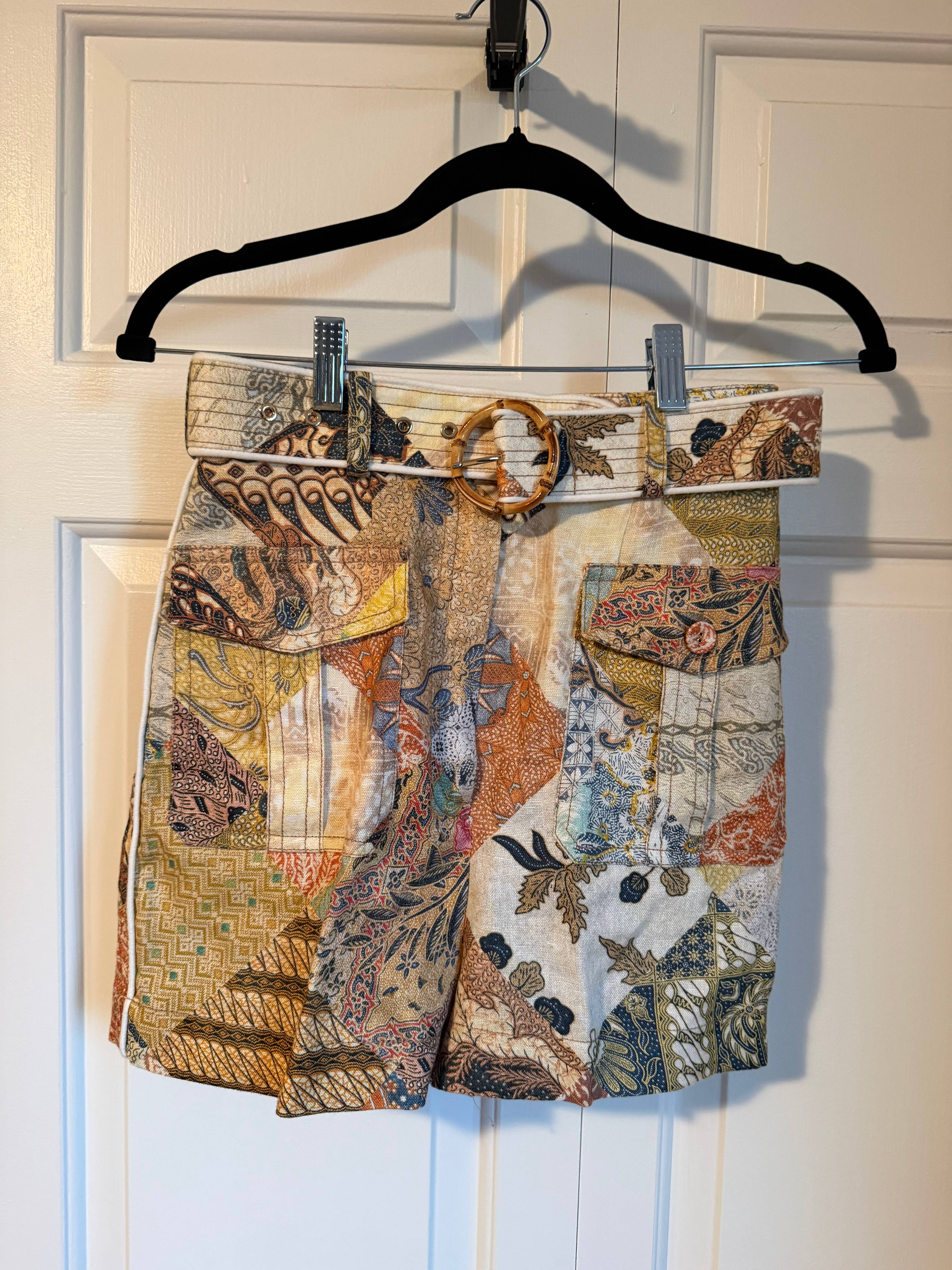 Short patchwork Zimmermann multicolore - photo originale