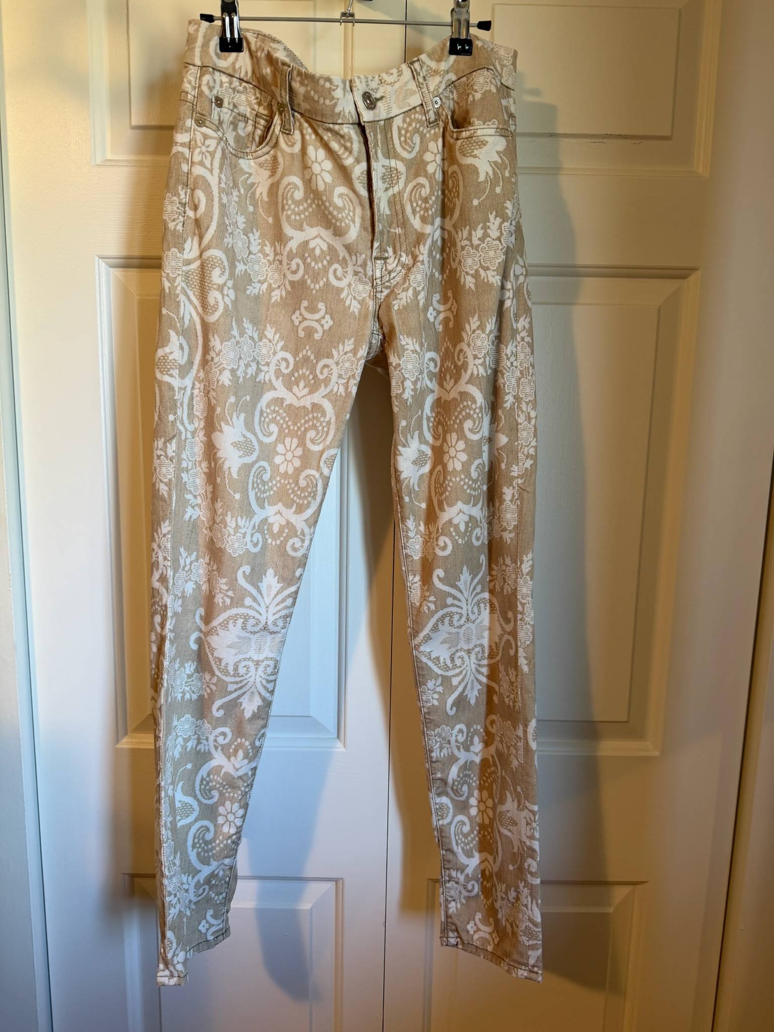 Pantalon imprimé 7 For All Mankind beige - photo originale