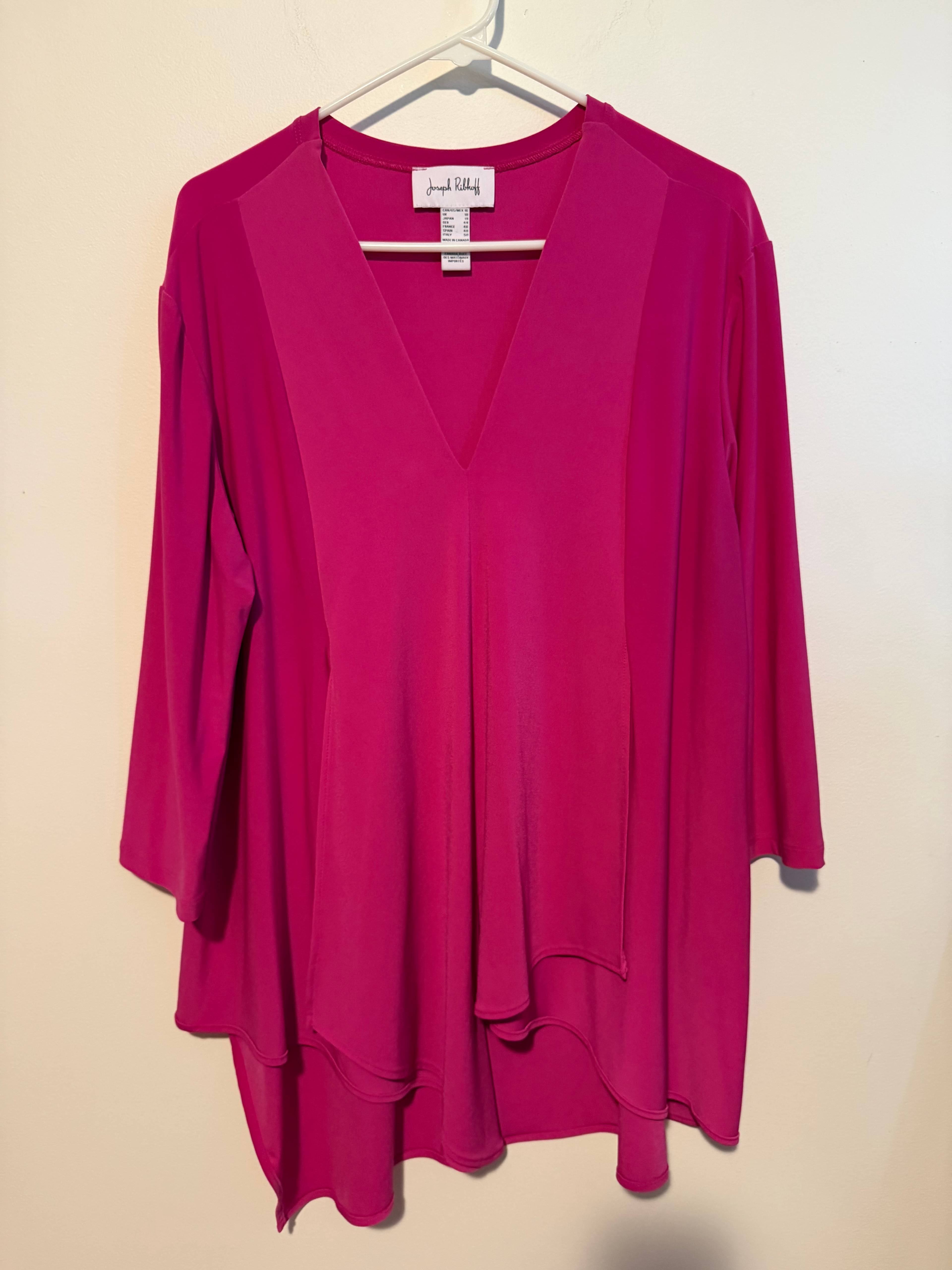 Top ample Joseph Ribkoff rose - photo originale