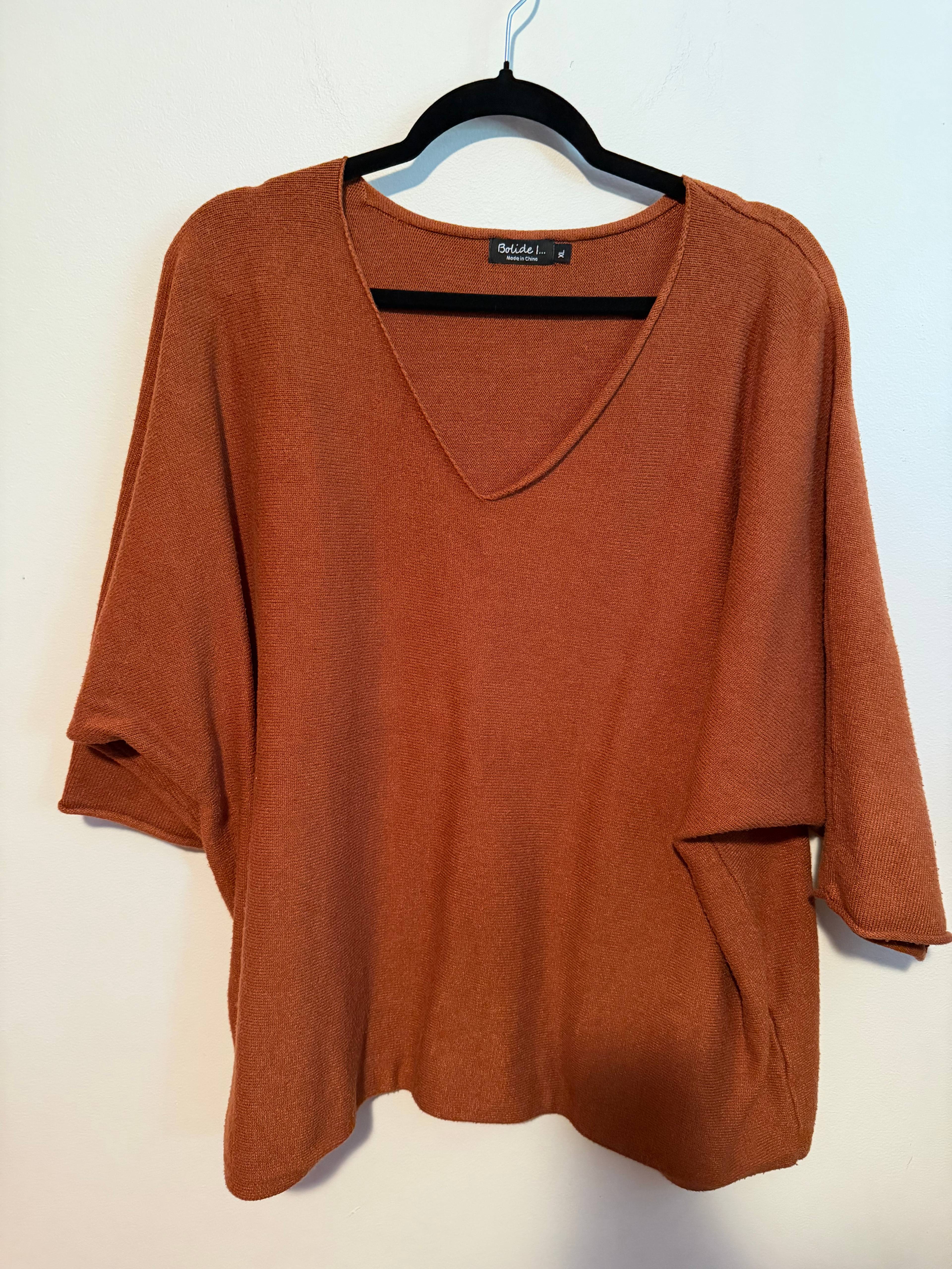 Pull Bolide cognac - photo originale