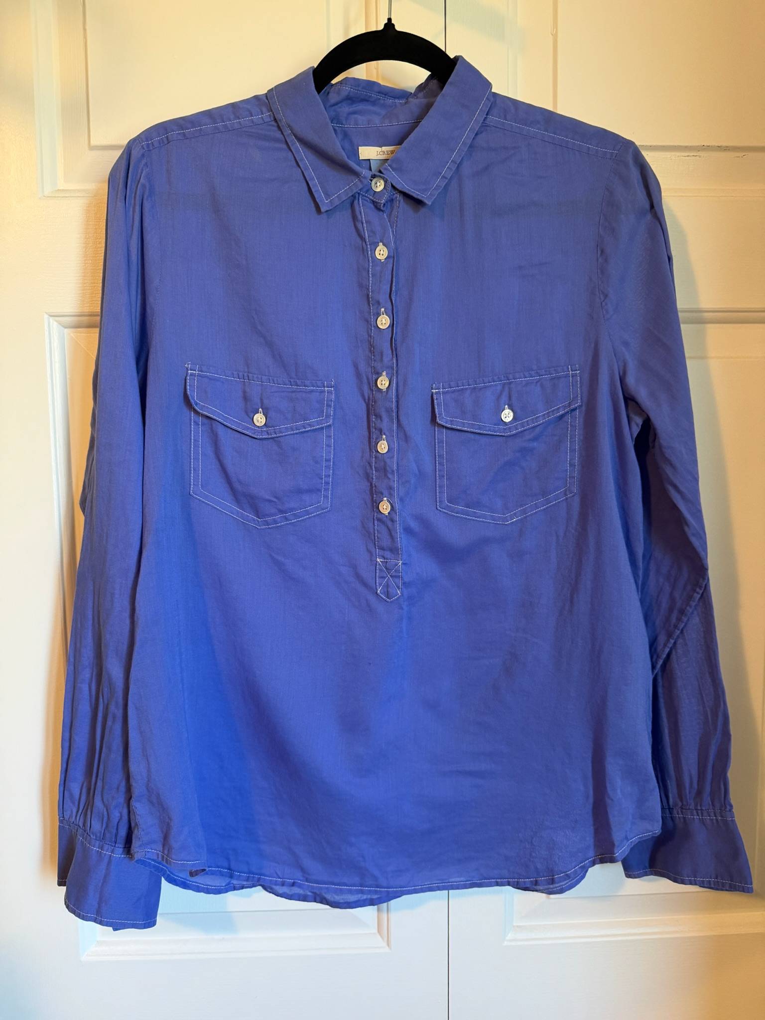 Chemise bleue J.Crew - photo originale