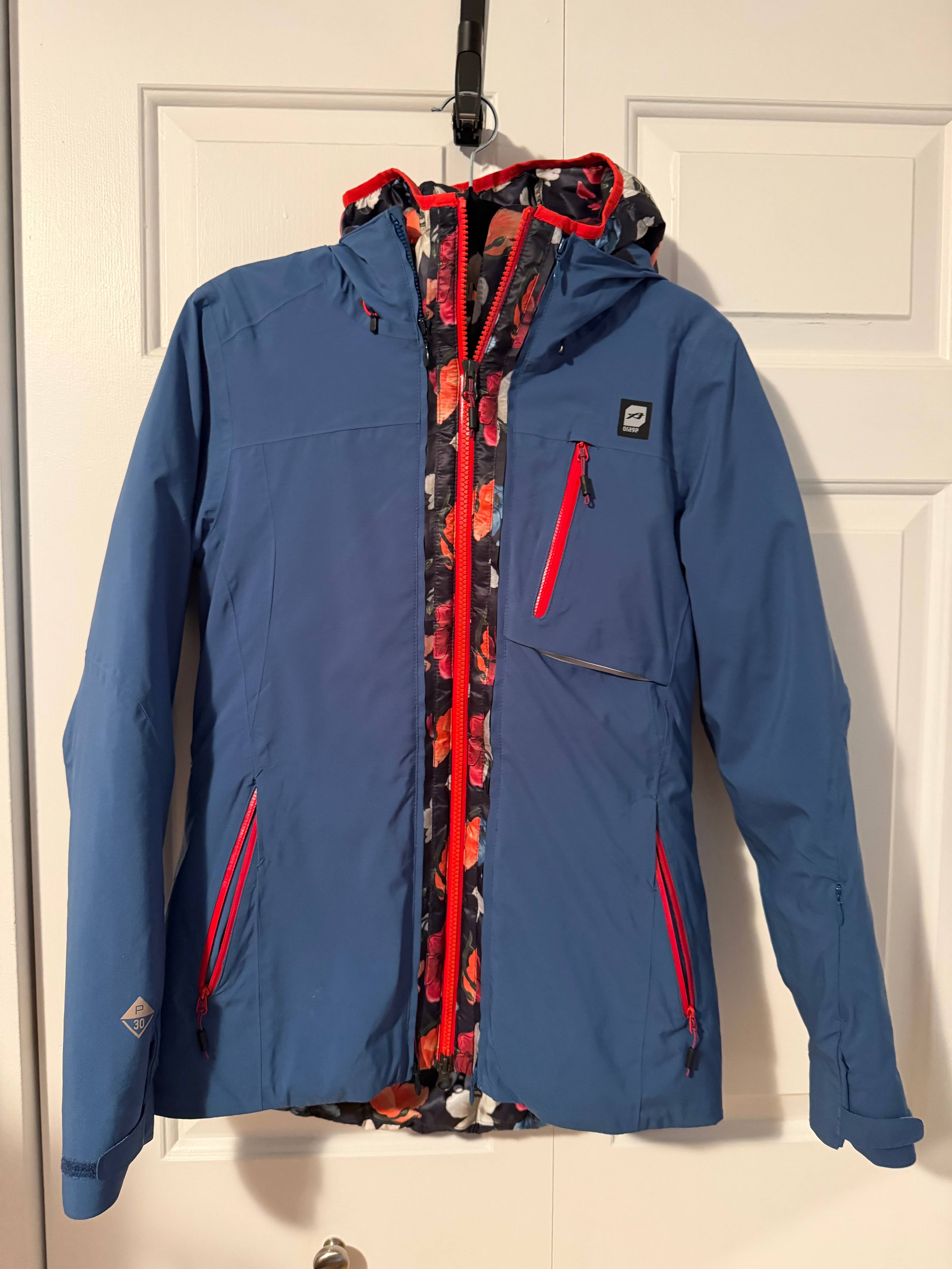 Manteau de ski Orage bleu - photo originale