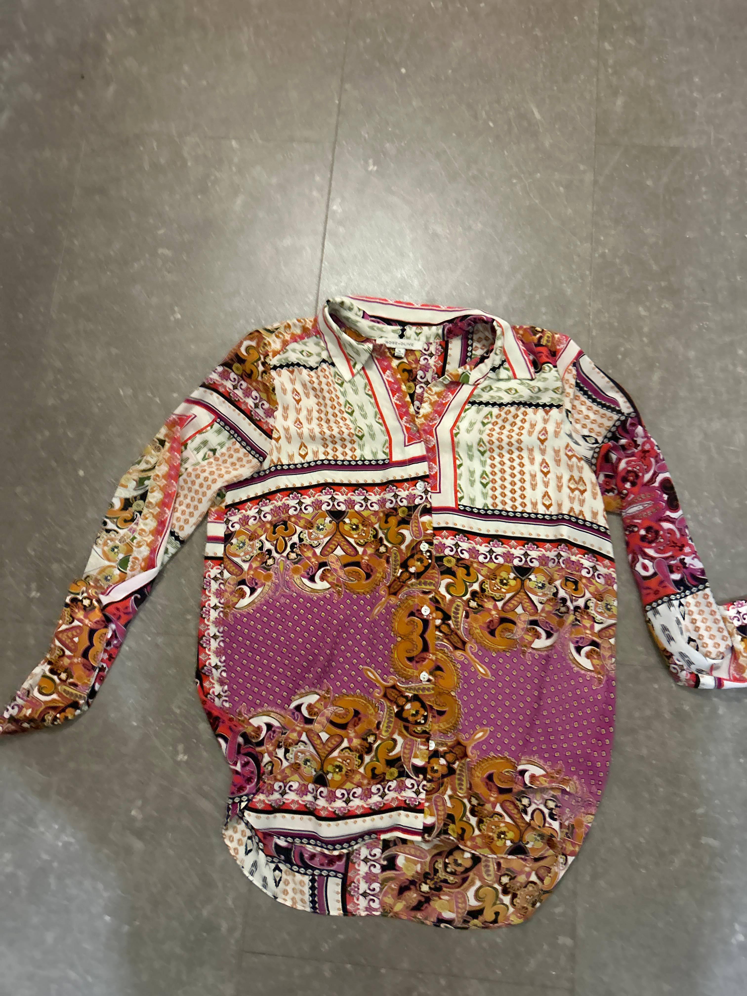 Blouse graphique ROSE+OLIVE multicolore - photo originale