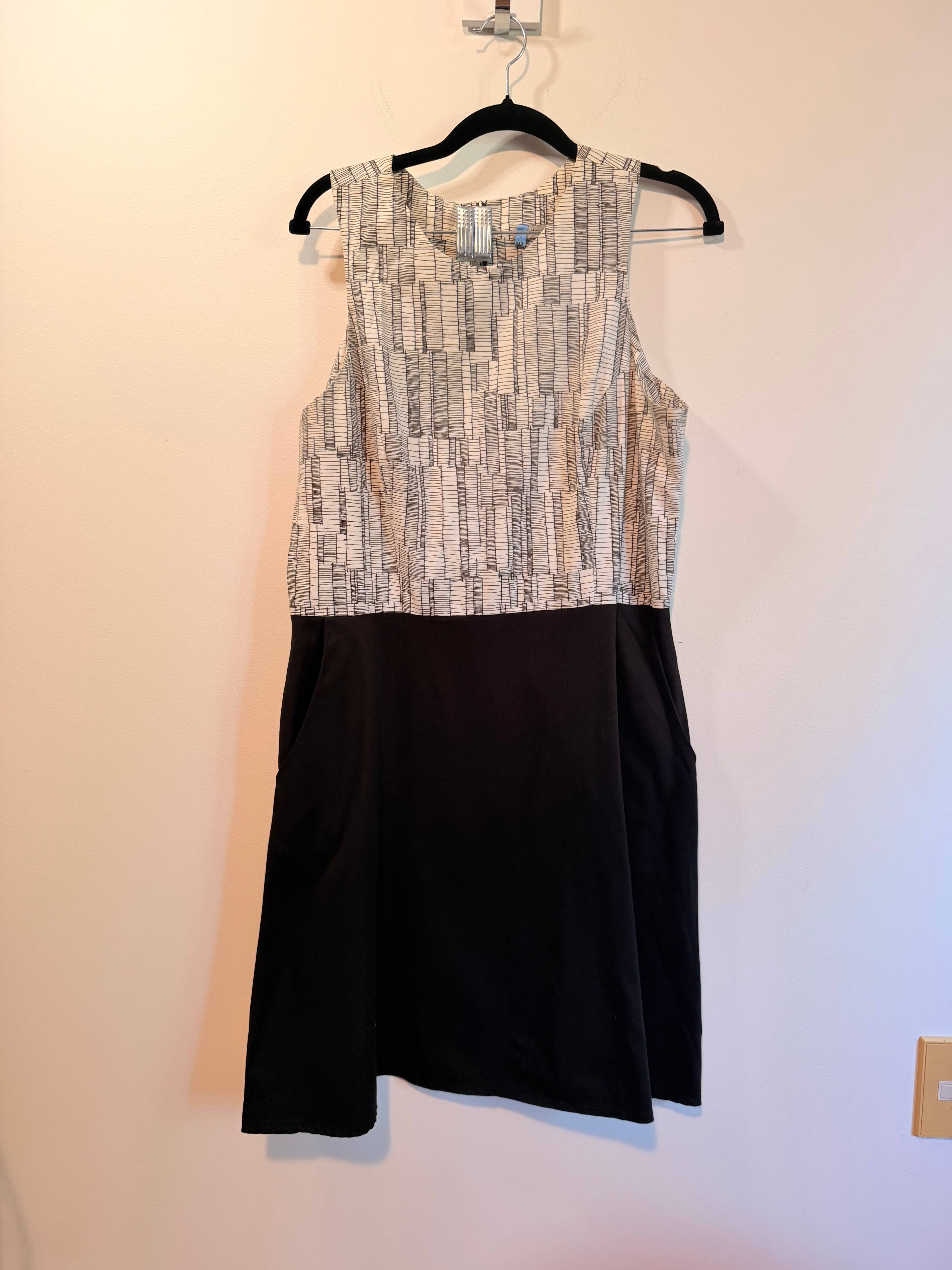 Robe graphique bicolore Jennifer Glasgow - photo originale