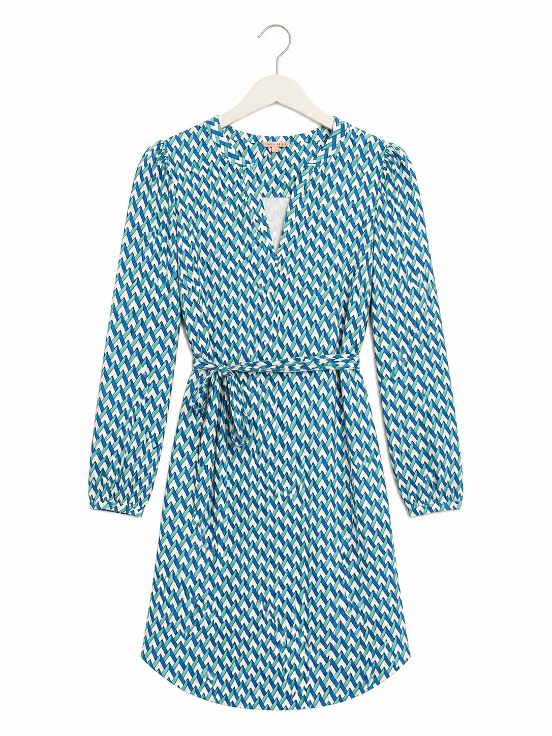 Robe imprimée Esqualo bleue - image générée par IA