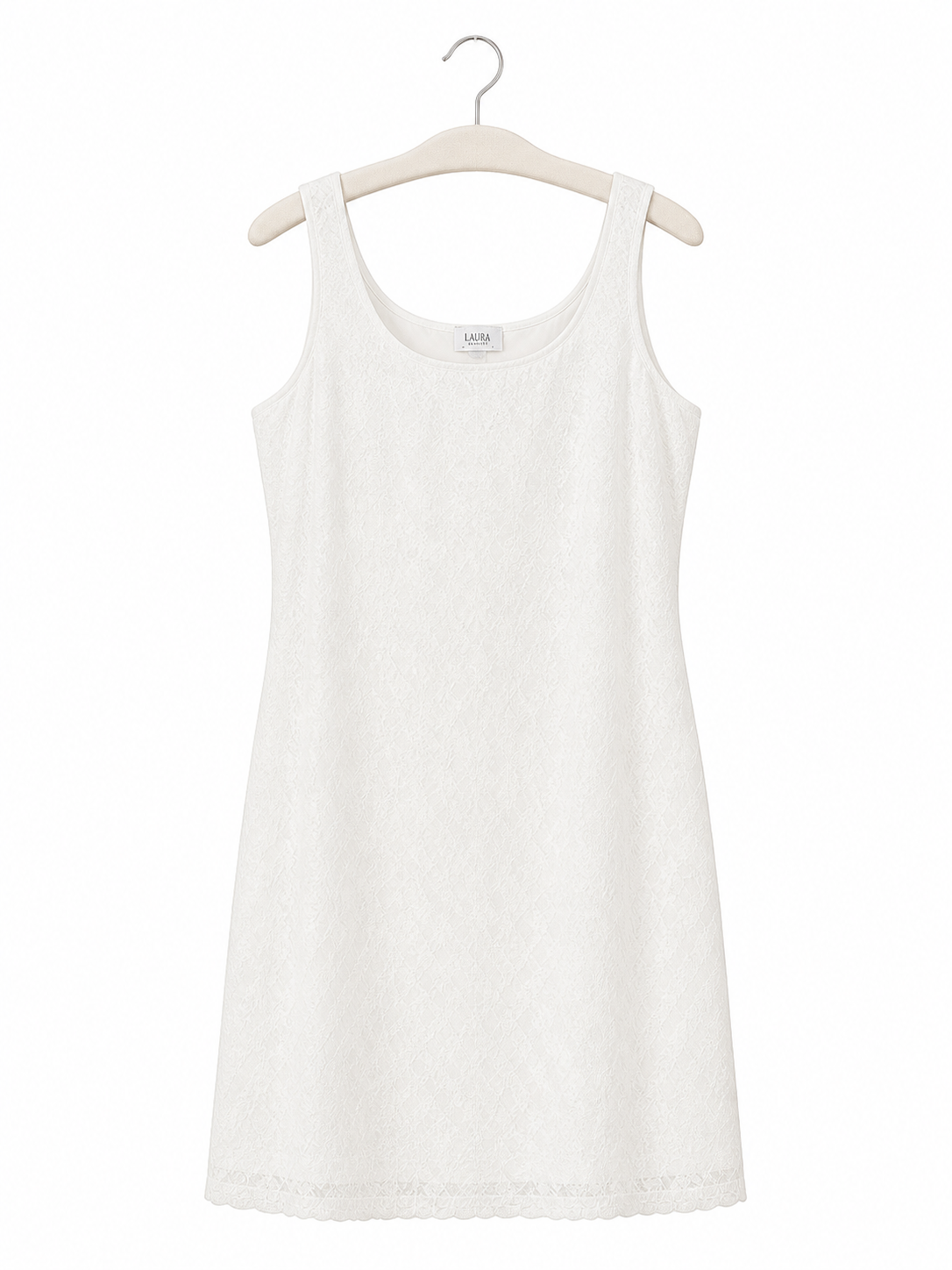 Robe blanche texturée Donna - image générée par IA