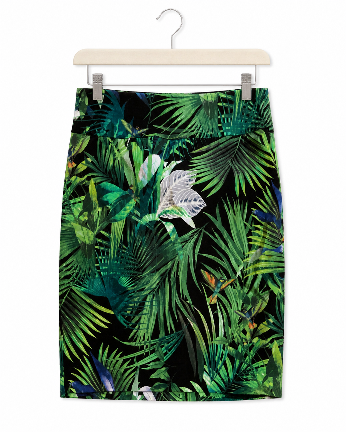 Jupe up! imprimé tropical - image générée par IA