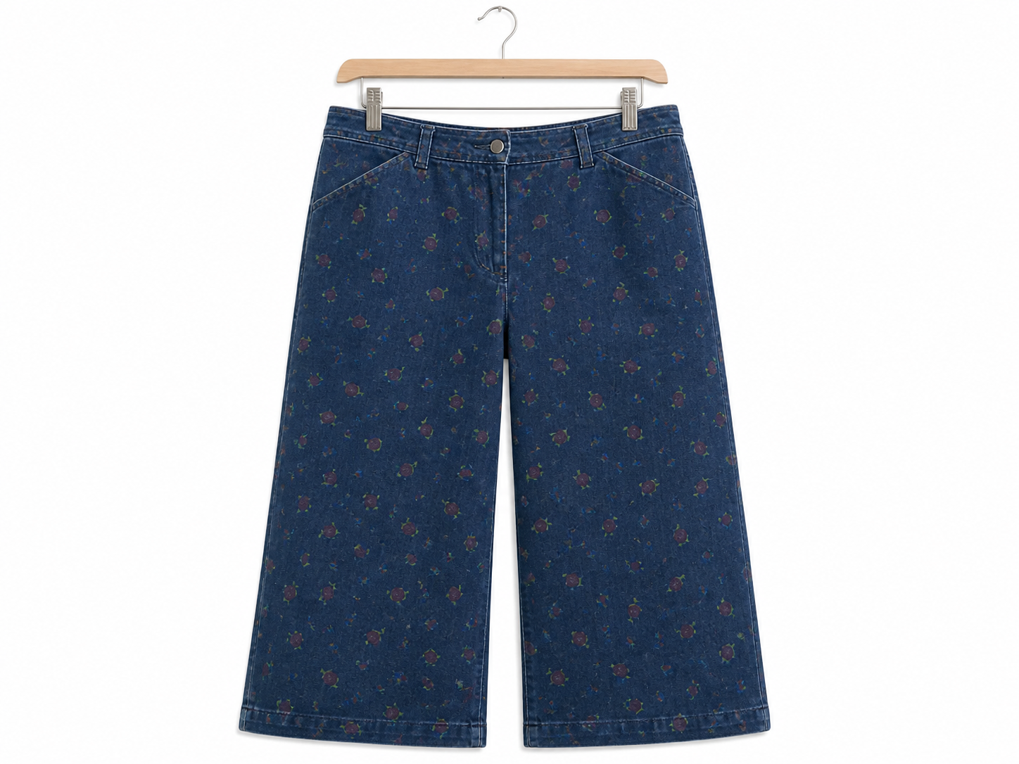 Pantalon JRO bleu à motif - image générée par IA