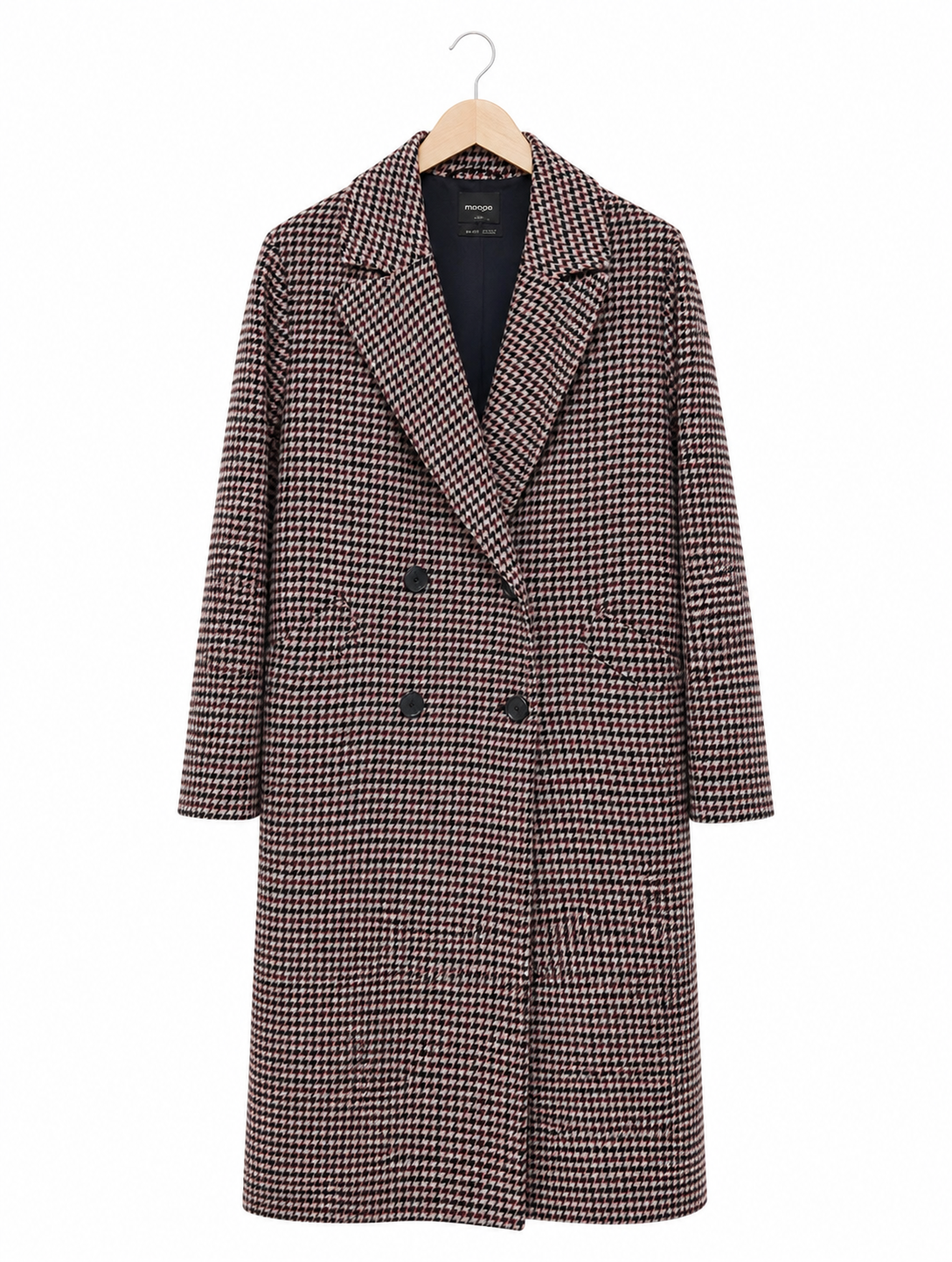 Manteau pied-de-poule Simons