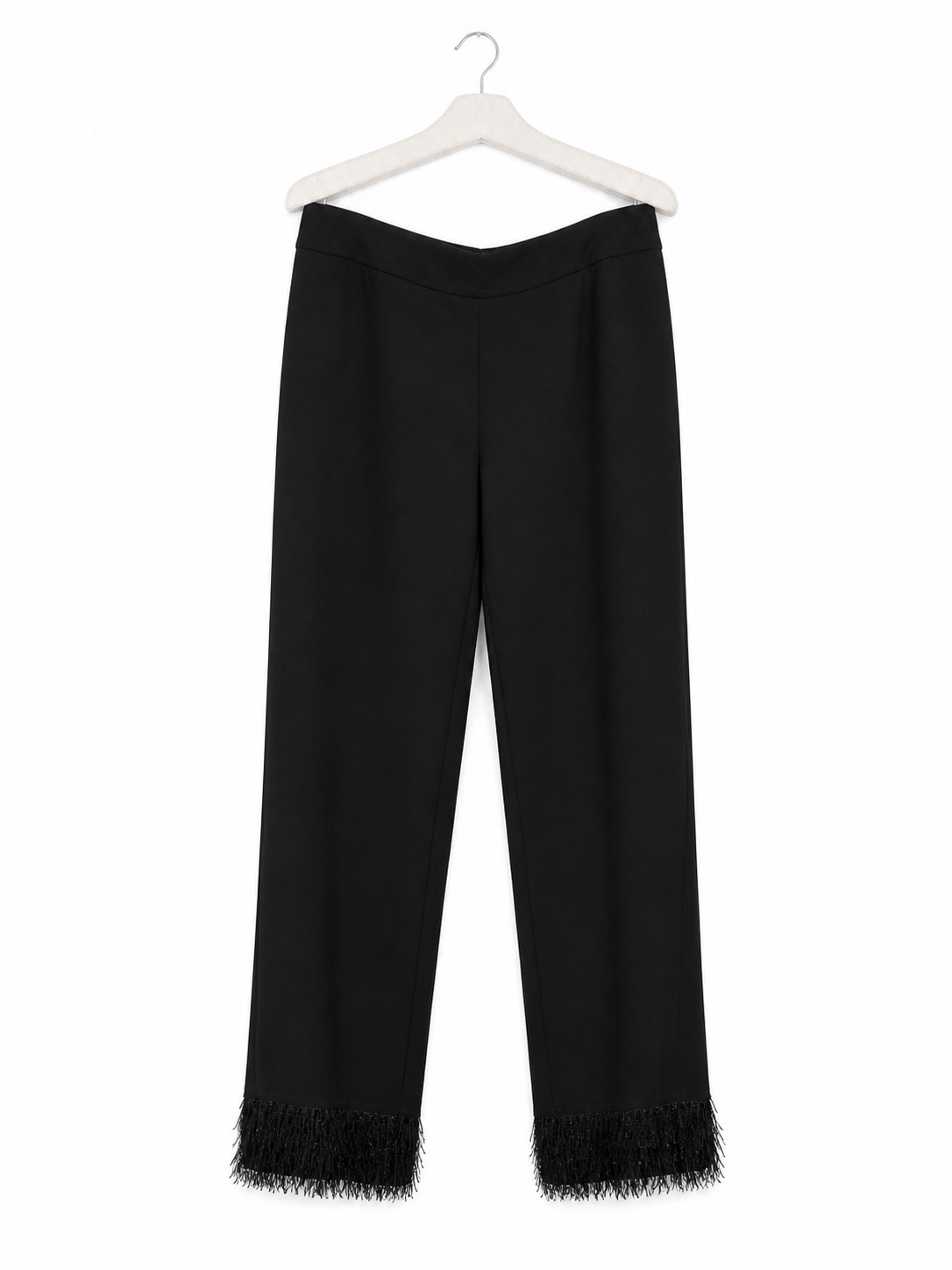 Pantalon à franges Joseph Ribkoff noir - image générée par IA