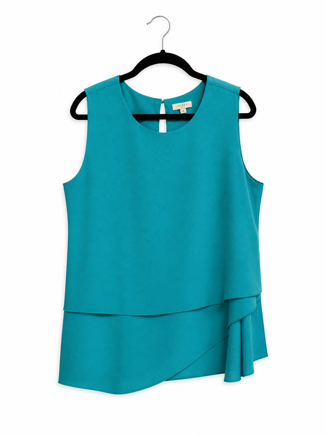 Blouse sans manches Laura Plus bleu - image générée par IA